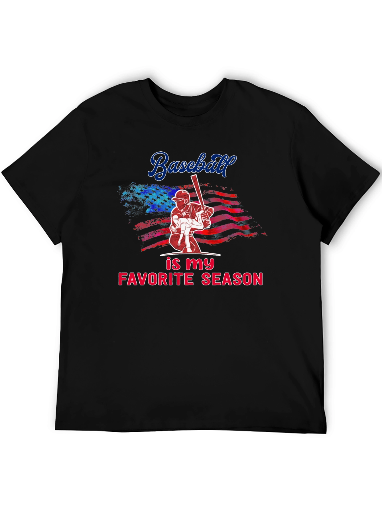 Baseball Favorite Season Graphic T-Shirt