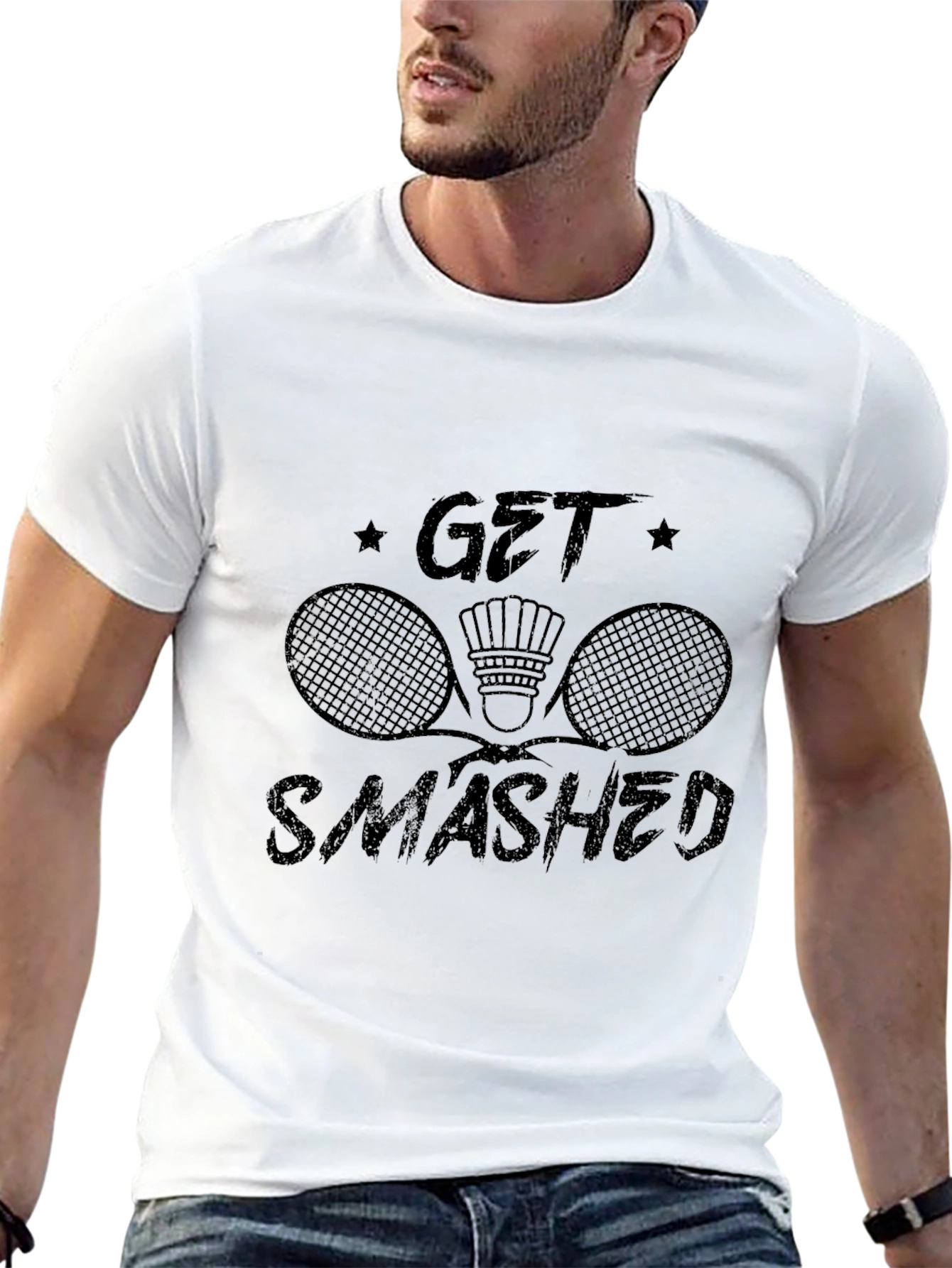 Get Smashed Badminton T-Shirt