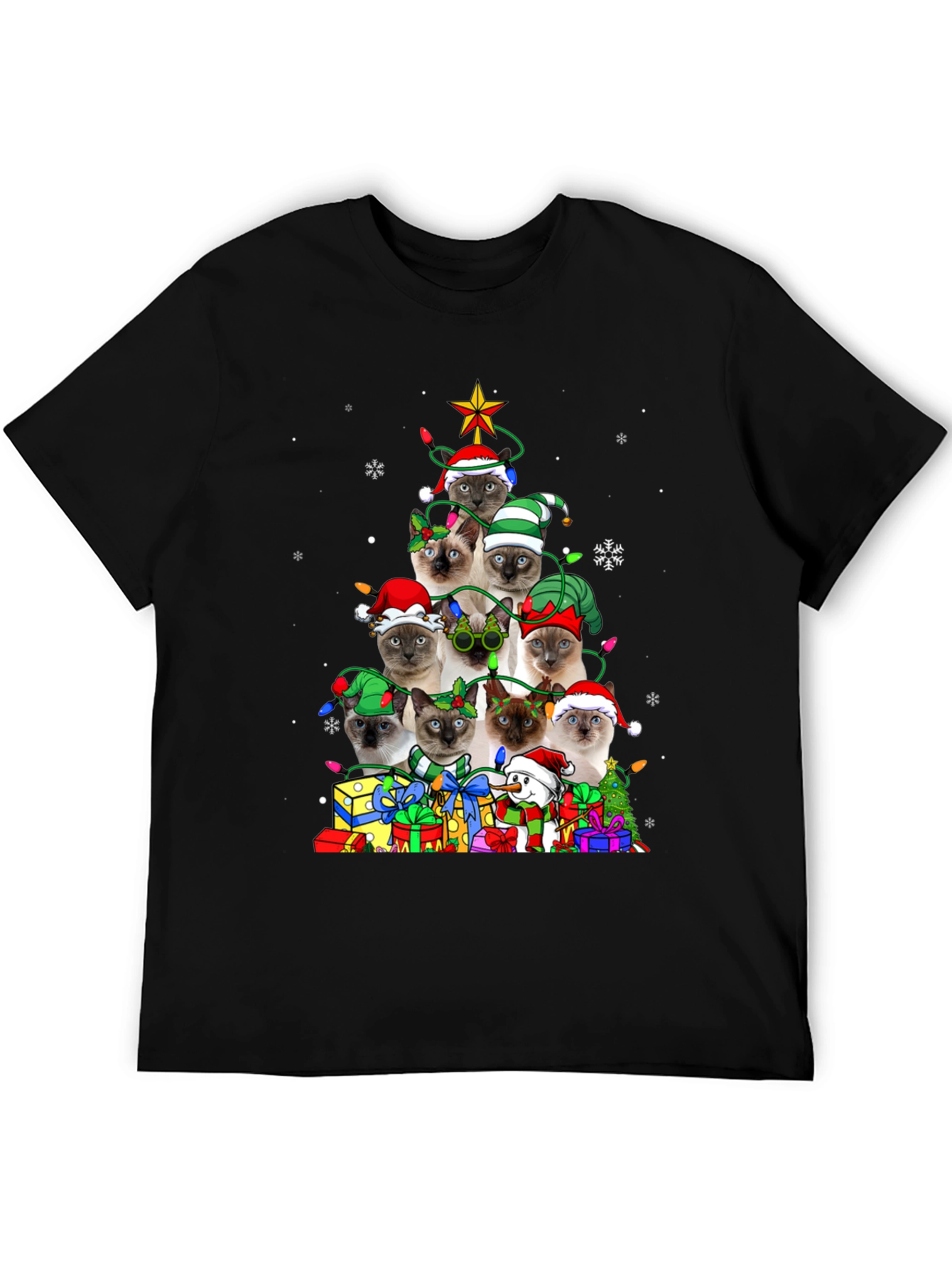 Cat Christmas Tree T-Shirt