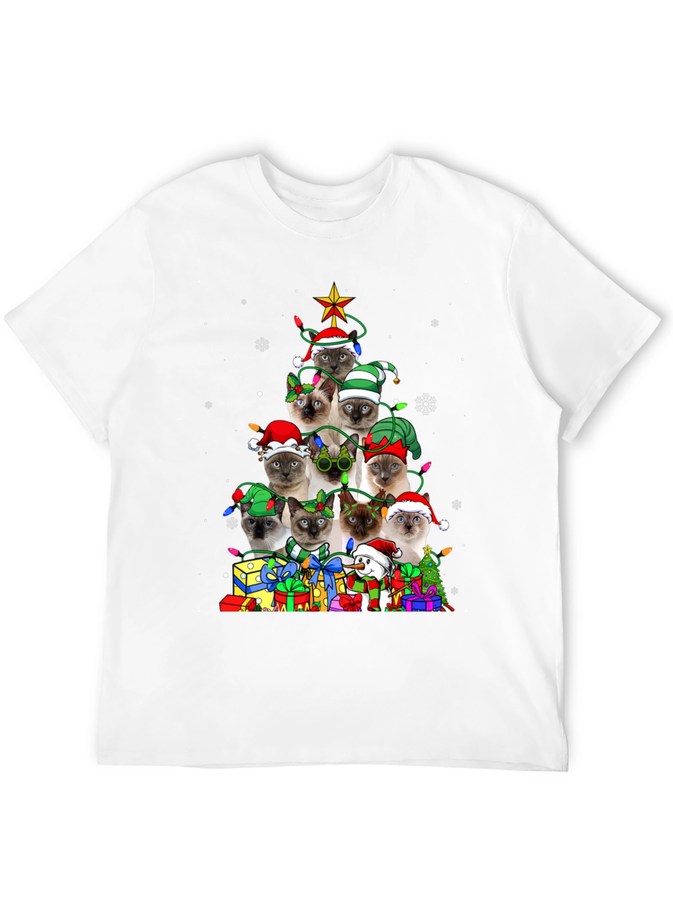 Cat Christmas Tree T-Shirt