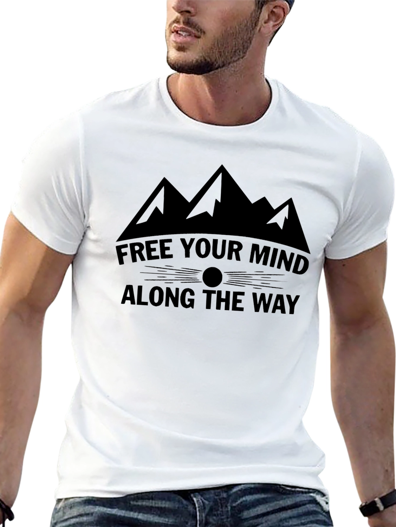 Free Your Mind T-Shirt - Mountain Graphic Tee