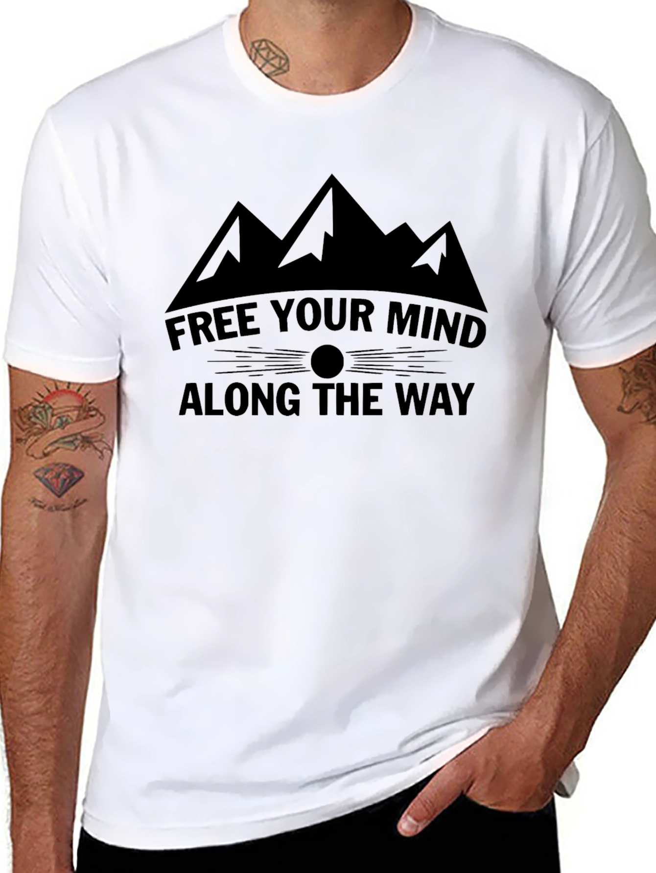 Free Your Mind T-Shirt - Mountain Graphic Tee