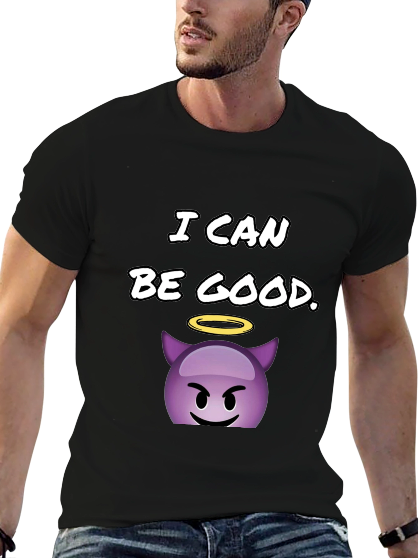 I Can Be Good T-Shirt - Devil Emoji