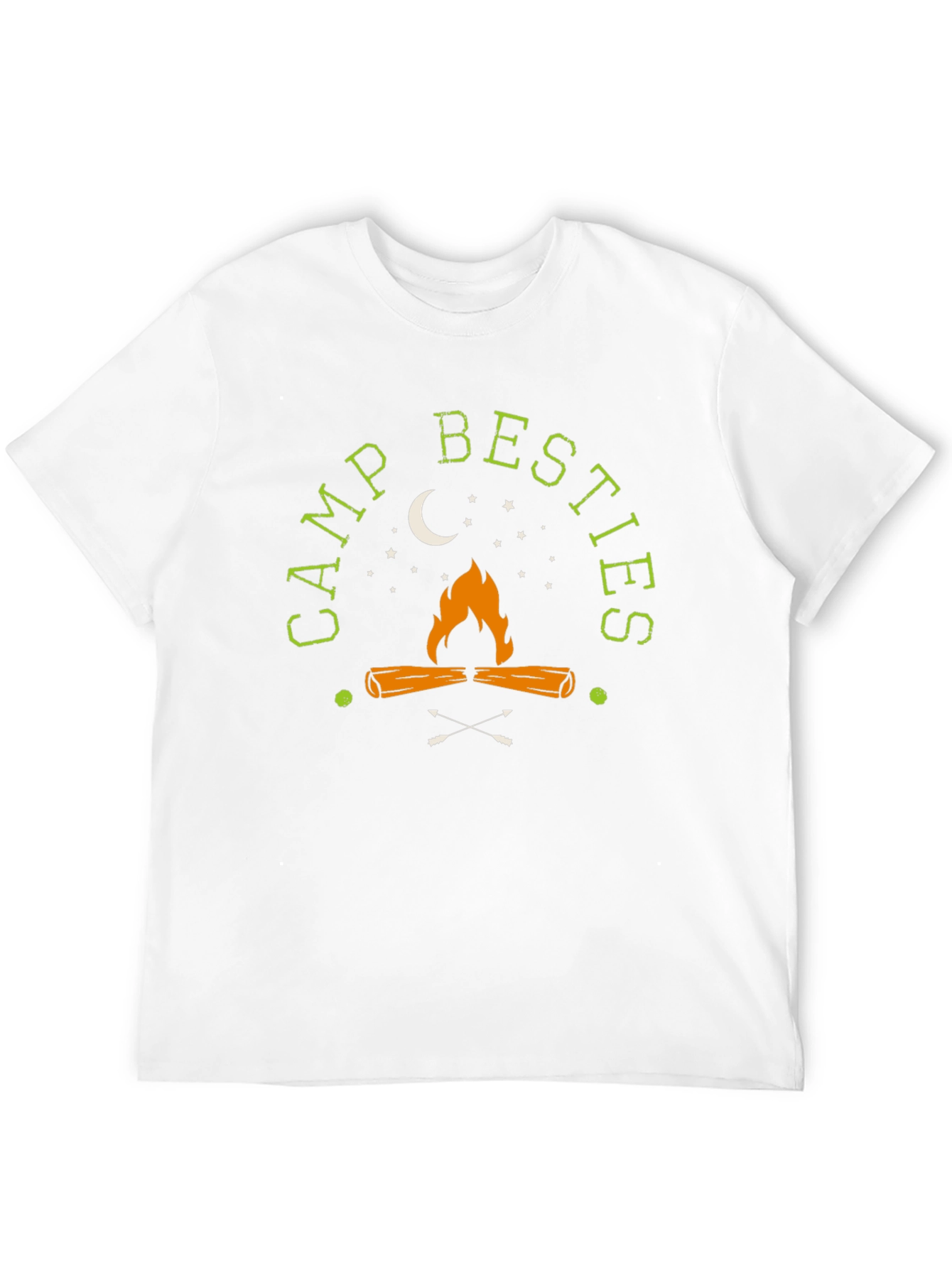 Camp Besties Graphic T-Shirt - Bonfire Design