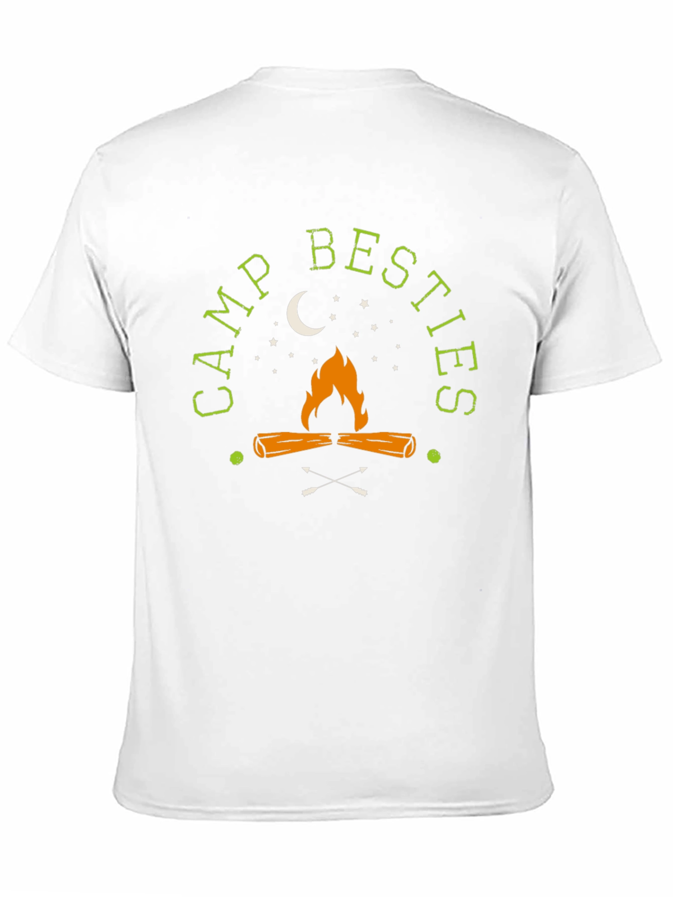 Camp Besties Graphic T-Shirt - Bonfire Design