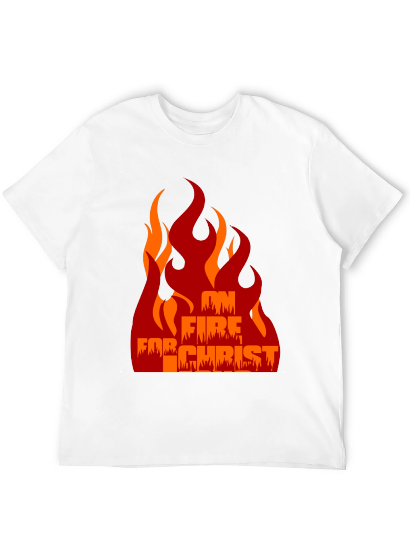 On Fire For Christ Graphic Tee