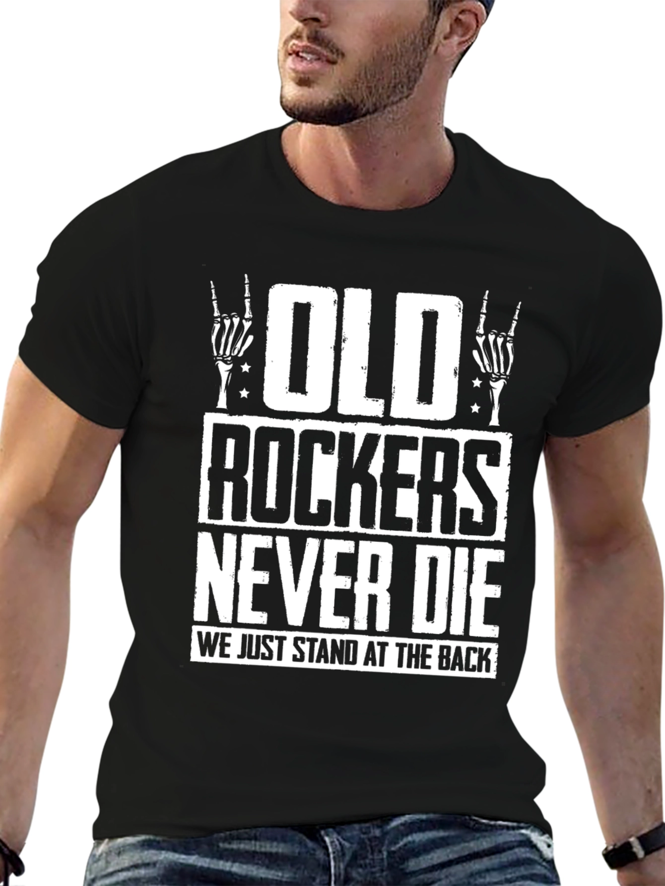 Old Rockers Never Die Graphic T-Shirt