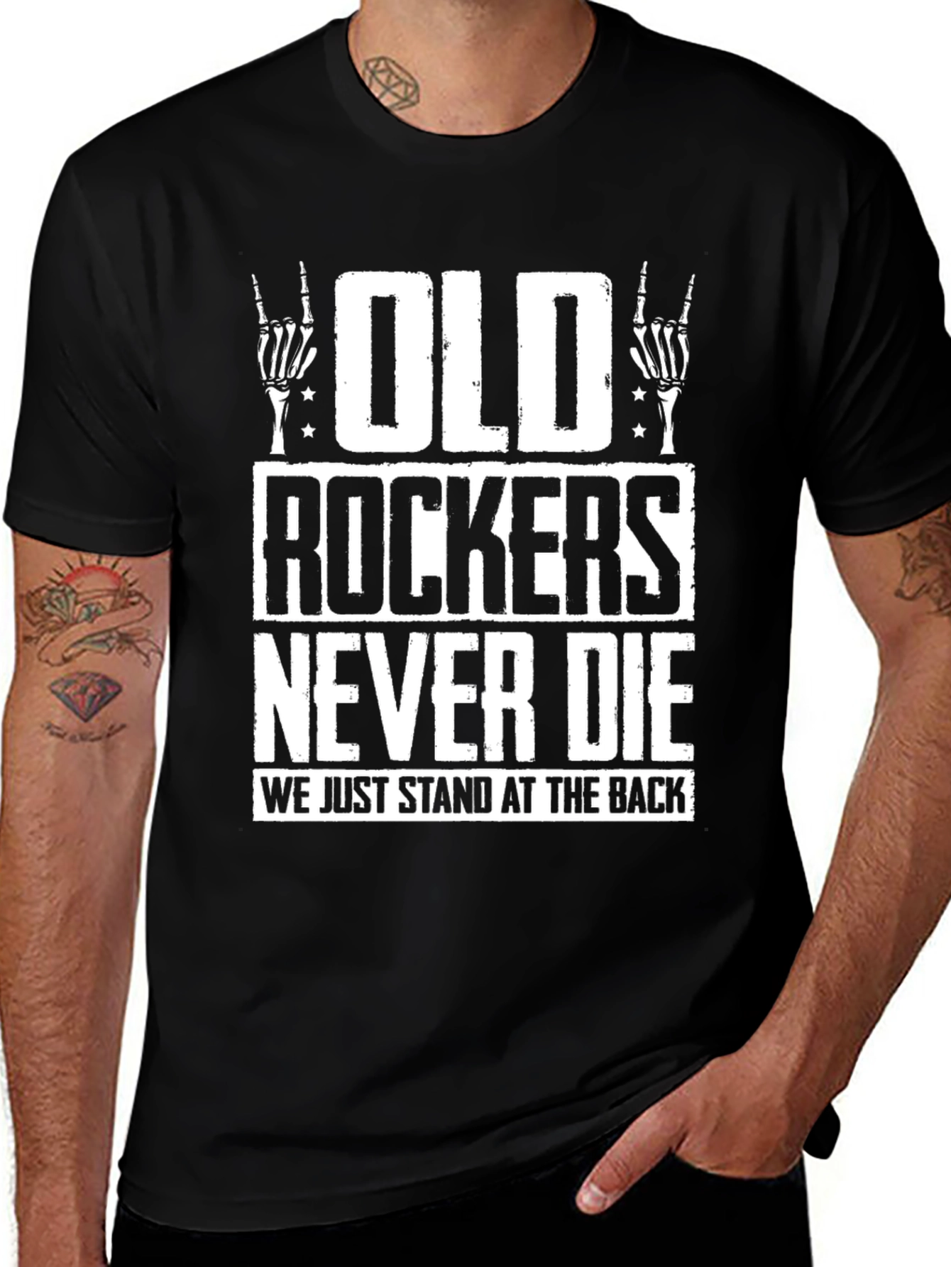 Old Rockers Never Die Graphic T-Shirt