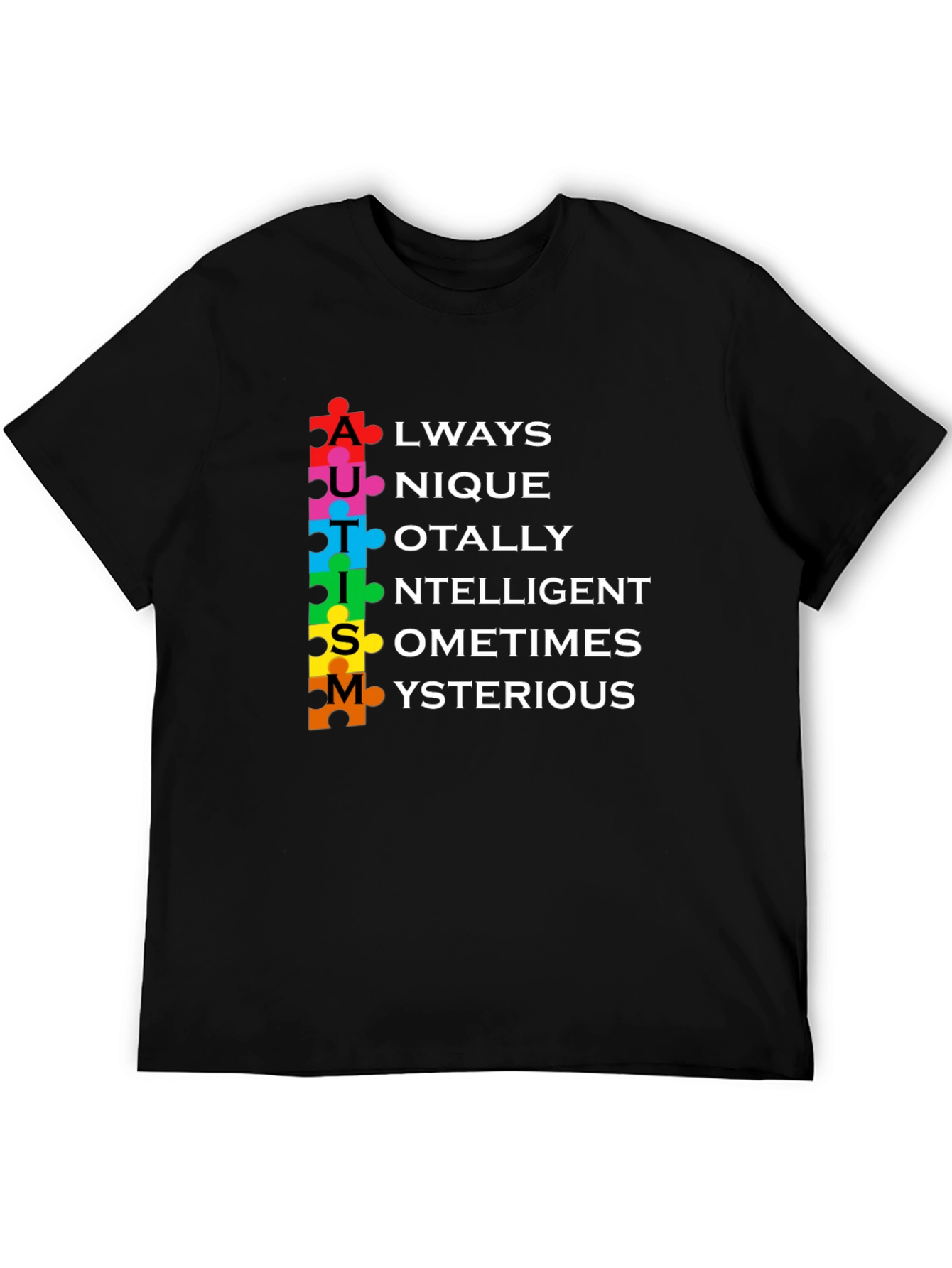 Autism Awareness T-Shirt - Puzzle Piece Design