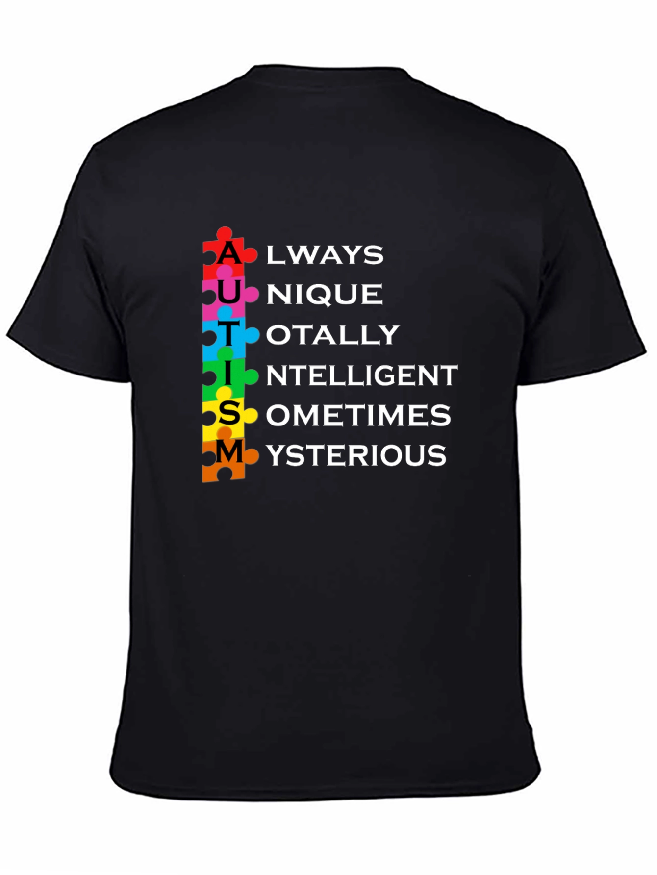 Autism Awareness T-Shirt - Puzzle Piece Design