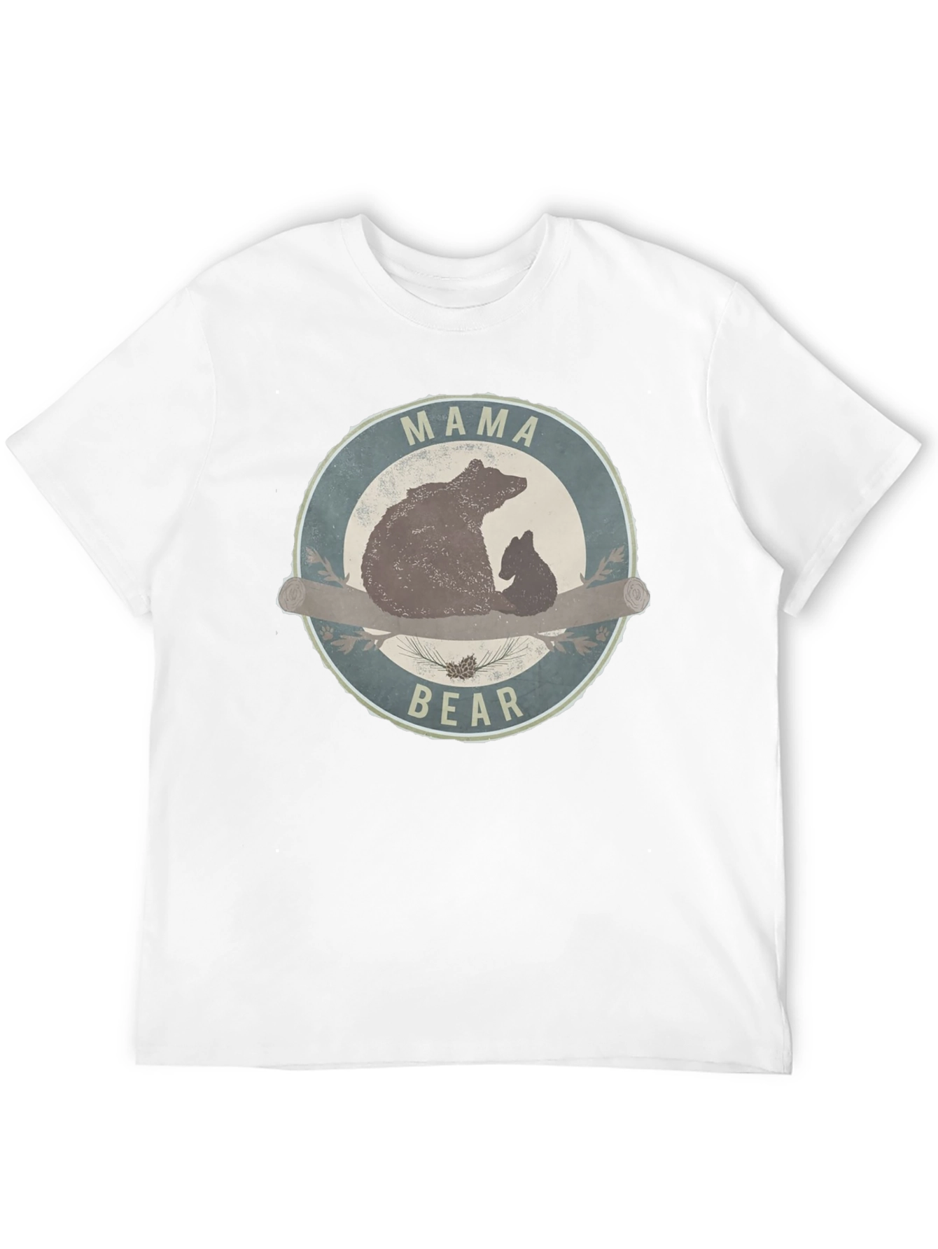 Mama Bear T-Shirt - Round Graphic Tee