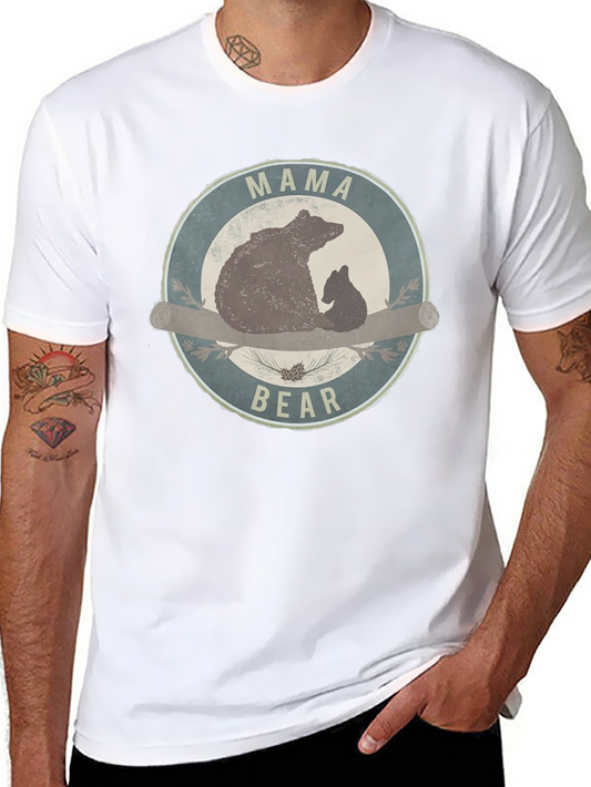 Mama Bear T-Shirt - Round Graphic Tee
