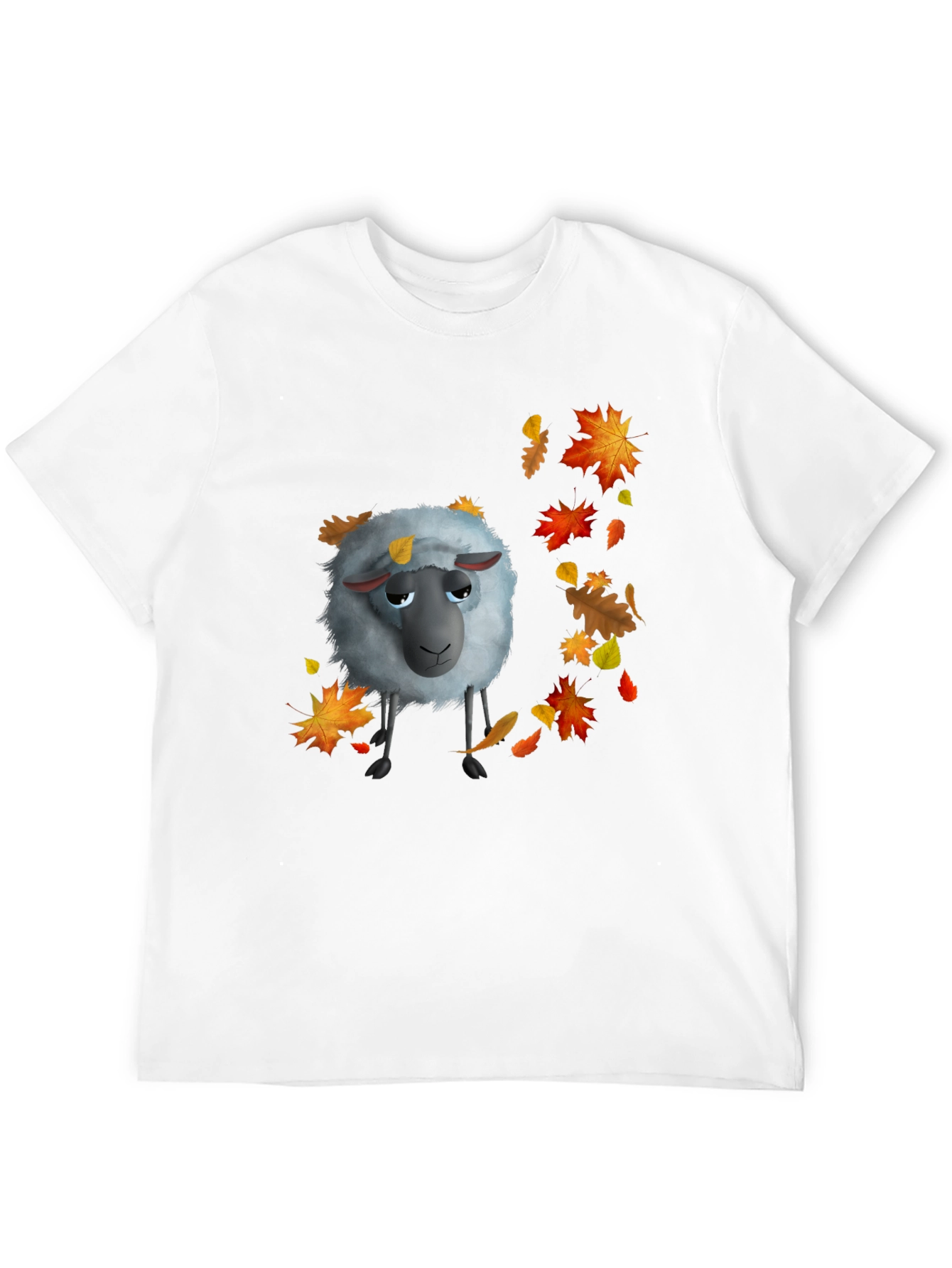 Autumn Sheep Black T-Shirt