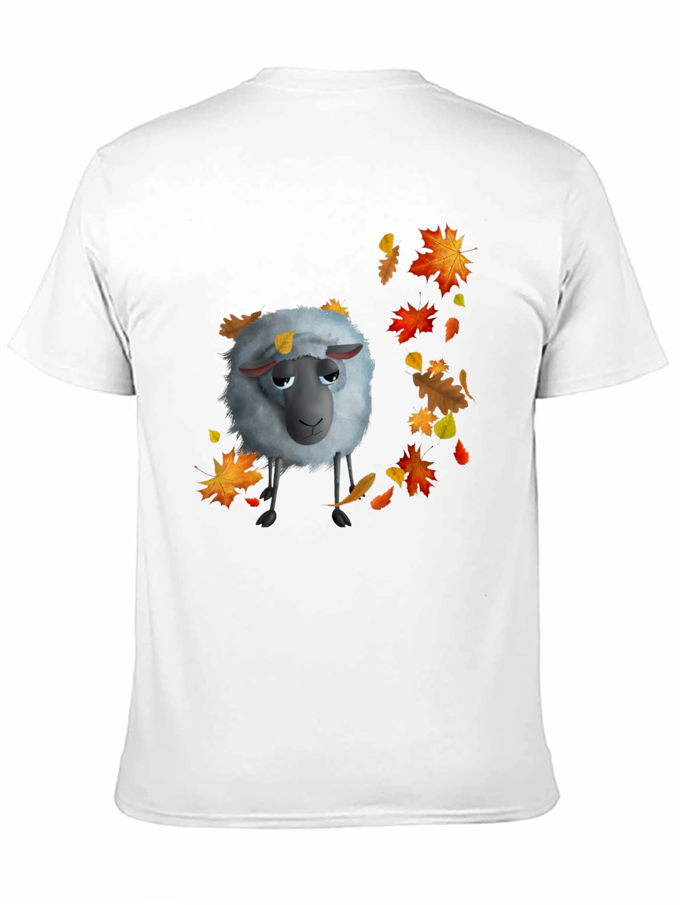 Autumn Sheep Black T-Shirt