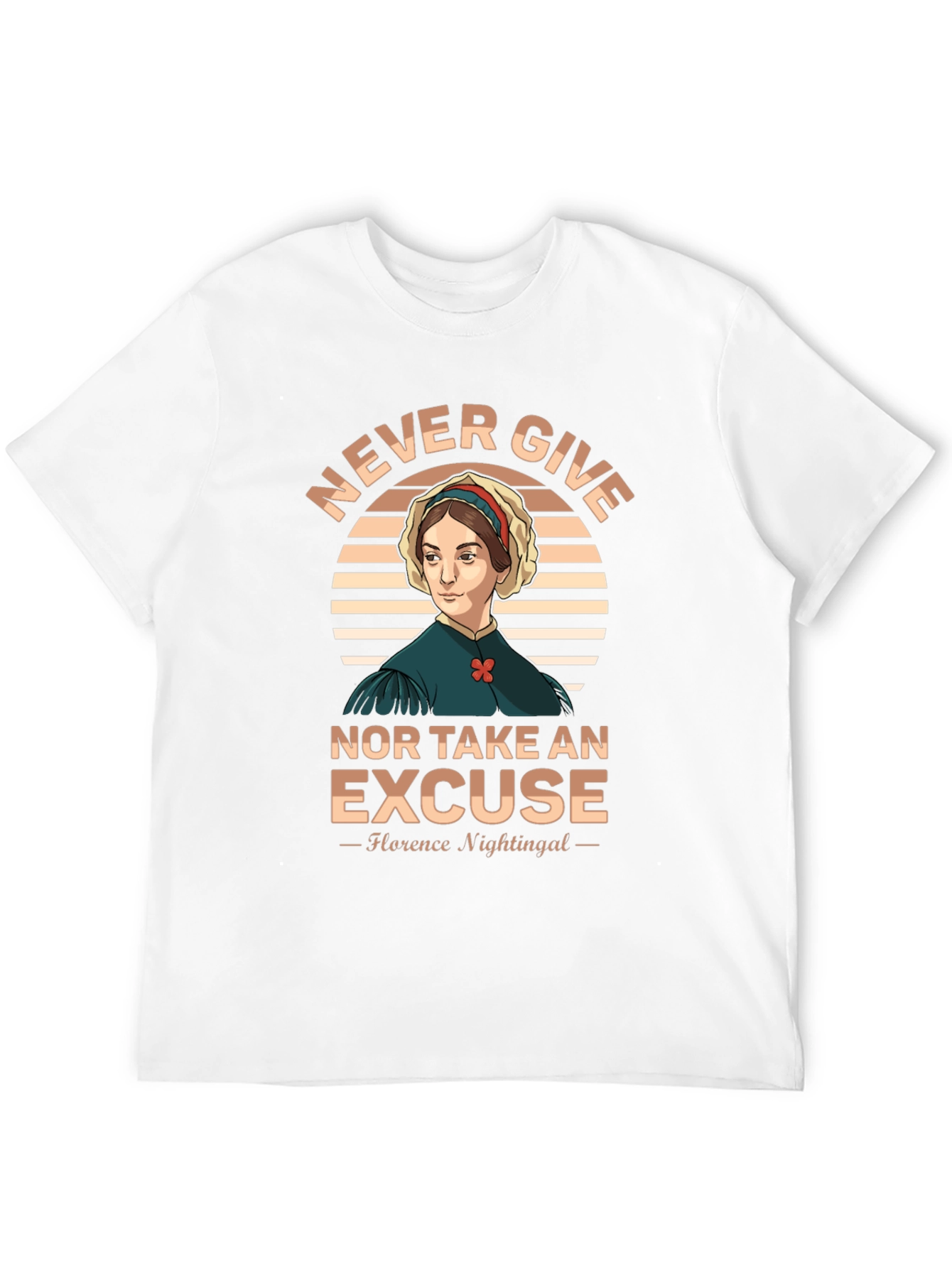 Florence Nightingale T-Shirt - Never Give Up