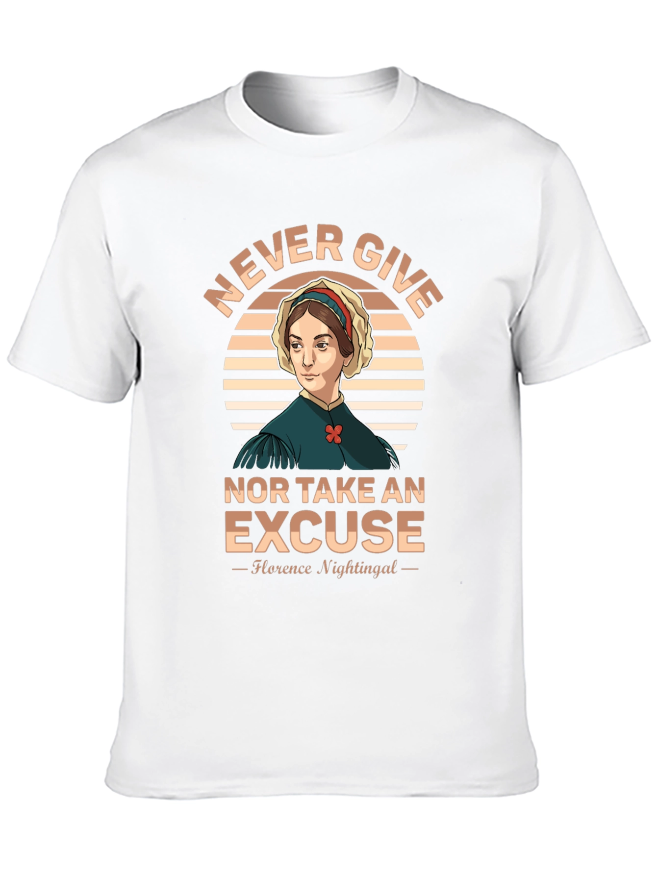 Florence Nightingale T-Shirt - Never Give Up