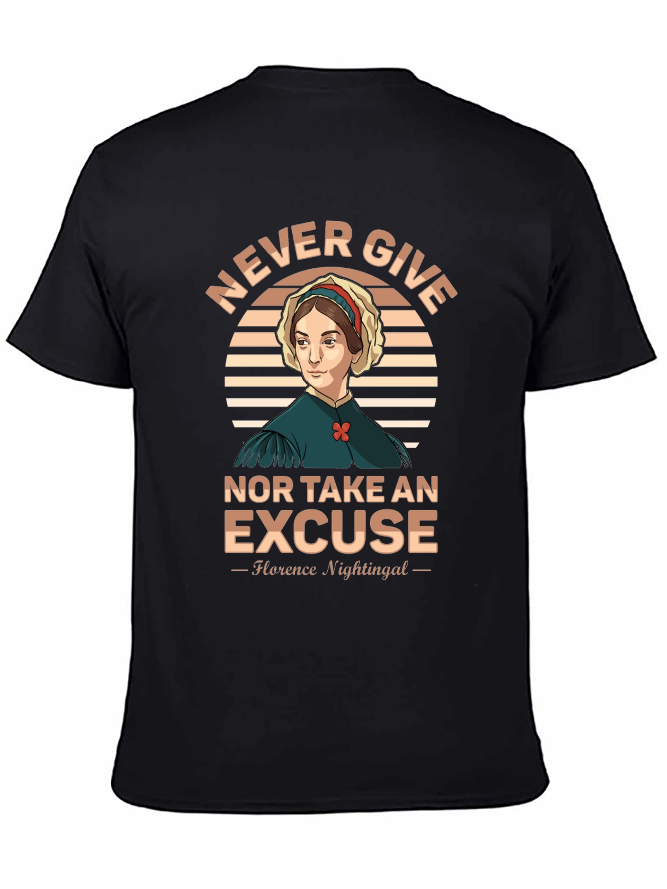 Florence Nightingale T-Shirt - Never Give Up