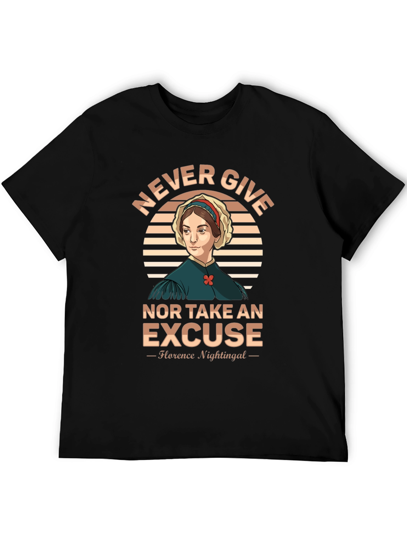 Florence Nightingale T-Shirt - Never Give Up