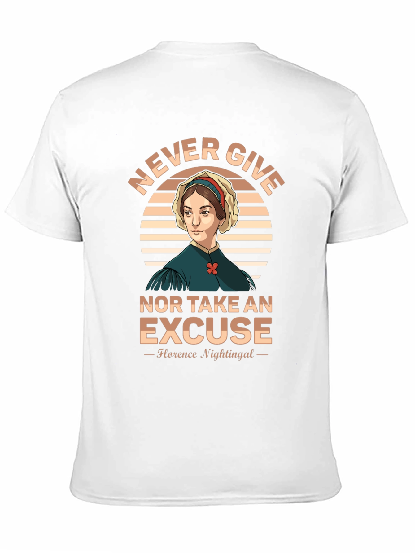 Florence Nightingale T-Shirt - Never Give Up