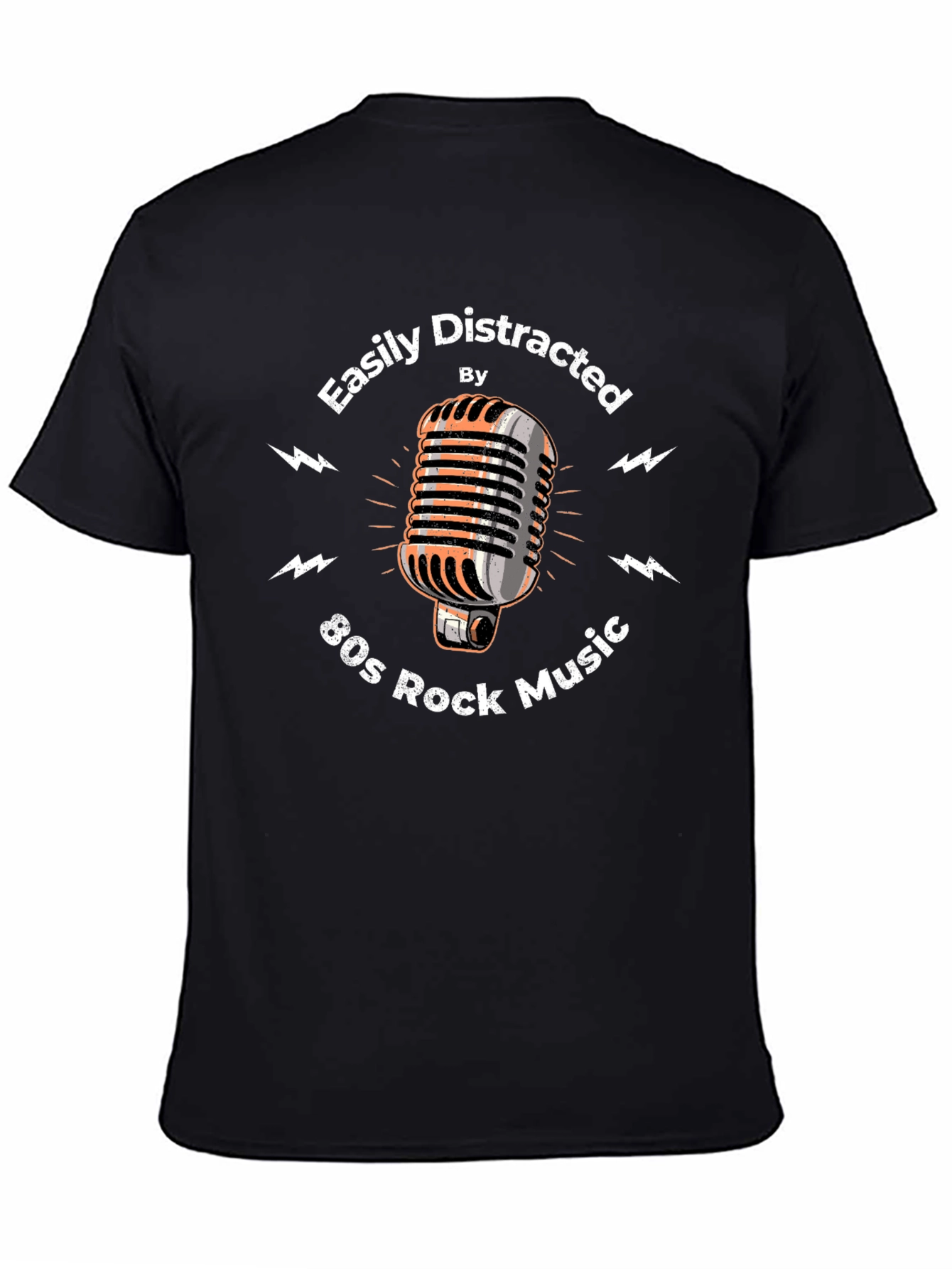 80s Rock Music T-Shirt - Easily Distracted Graphic Tee