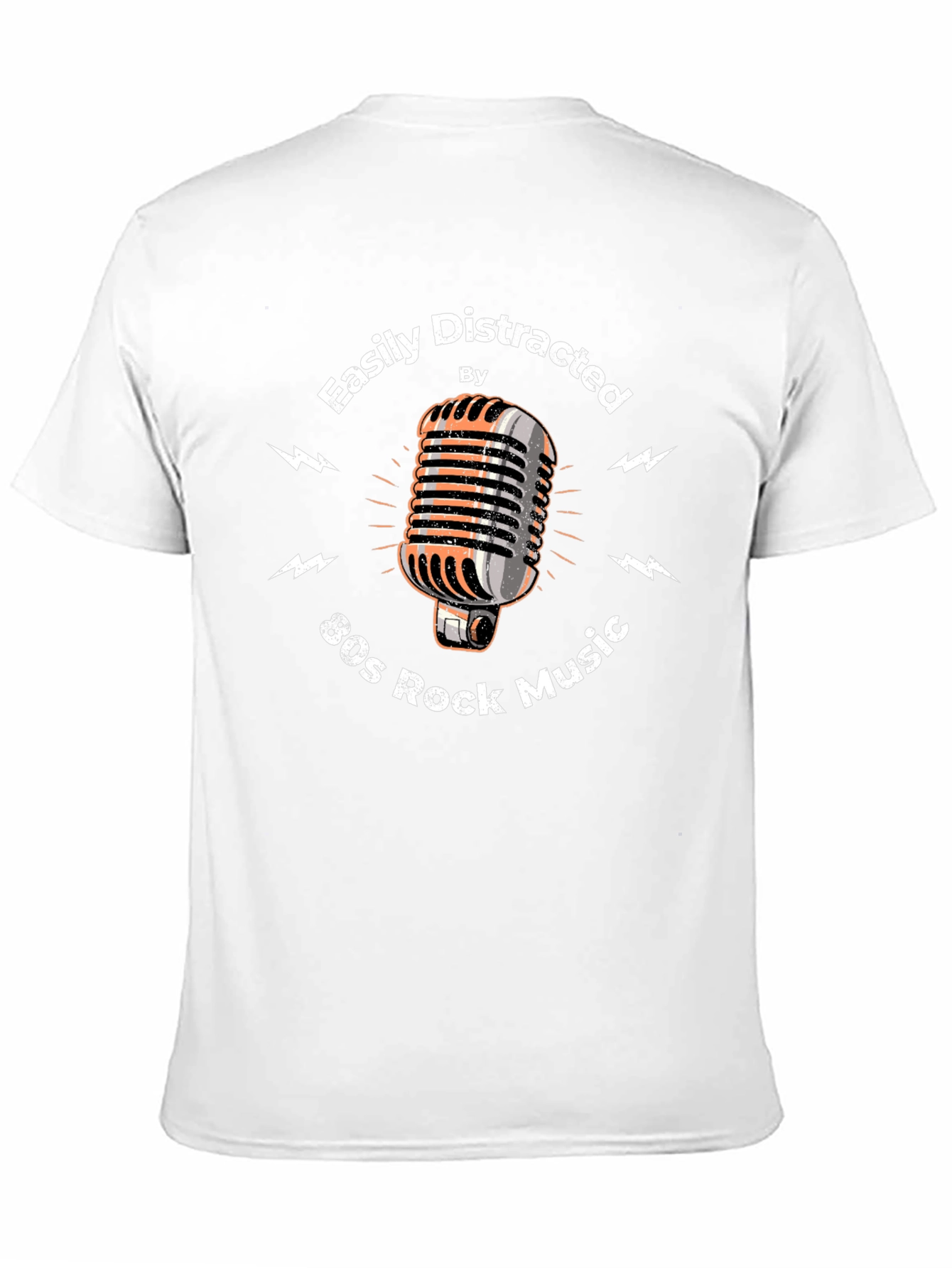 80s Rock Music T-Shirt - Easily Distracted Graphic Tee
