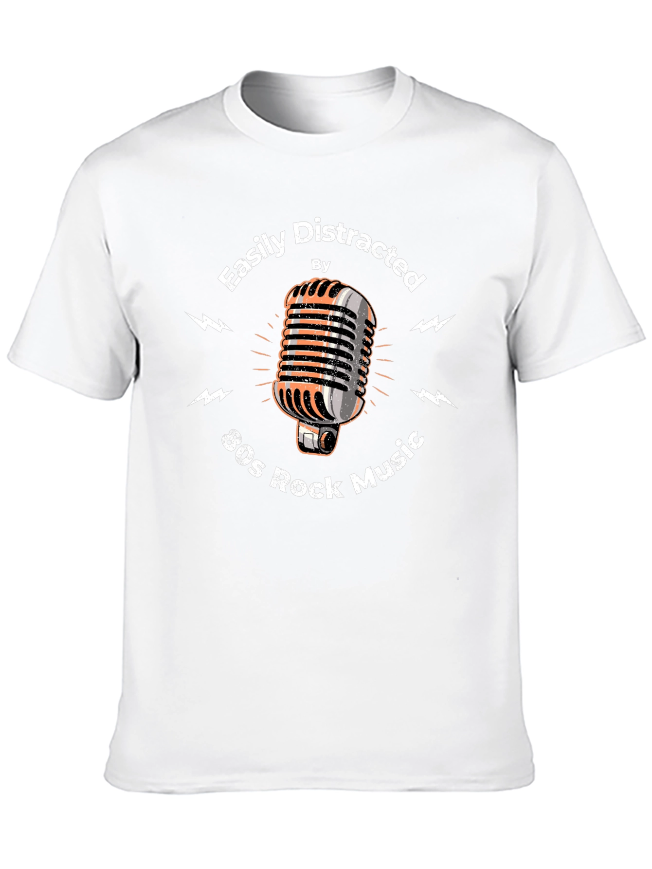 80s Rock Music T-Shirt - Easily Distracted Graphic Tee