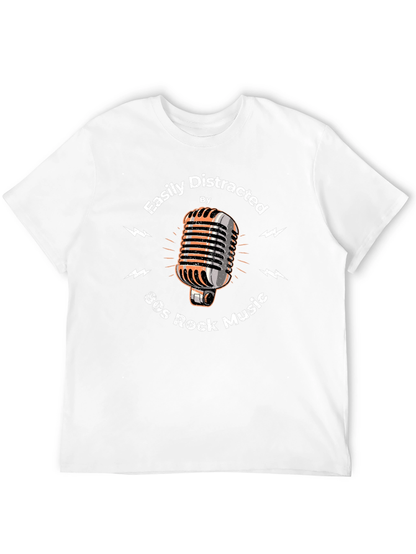 80s Rock Music T-Shirt - Easily Distracted Graphic Tee