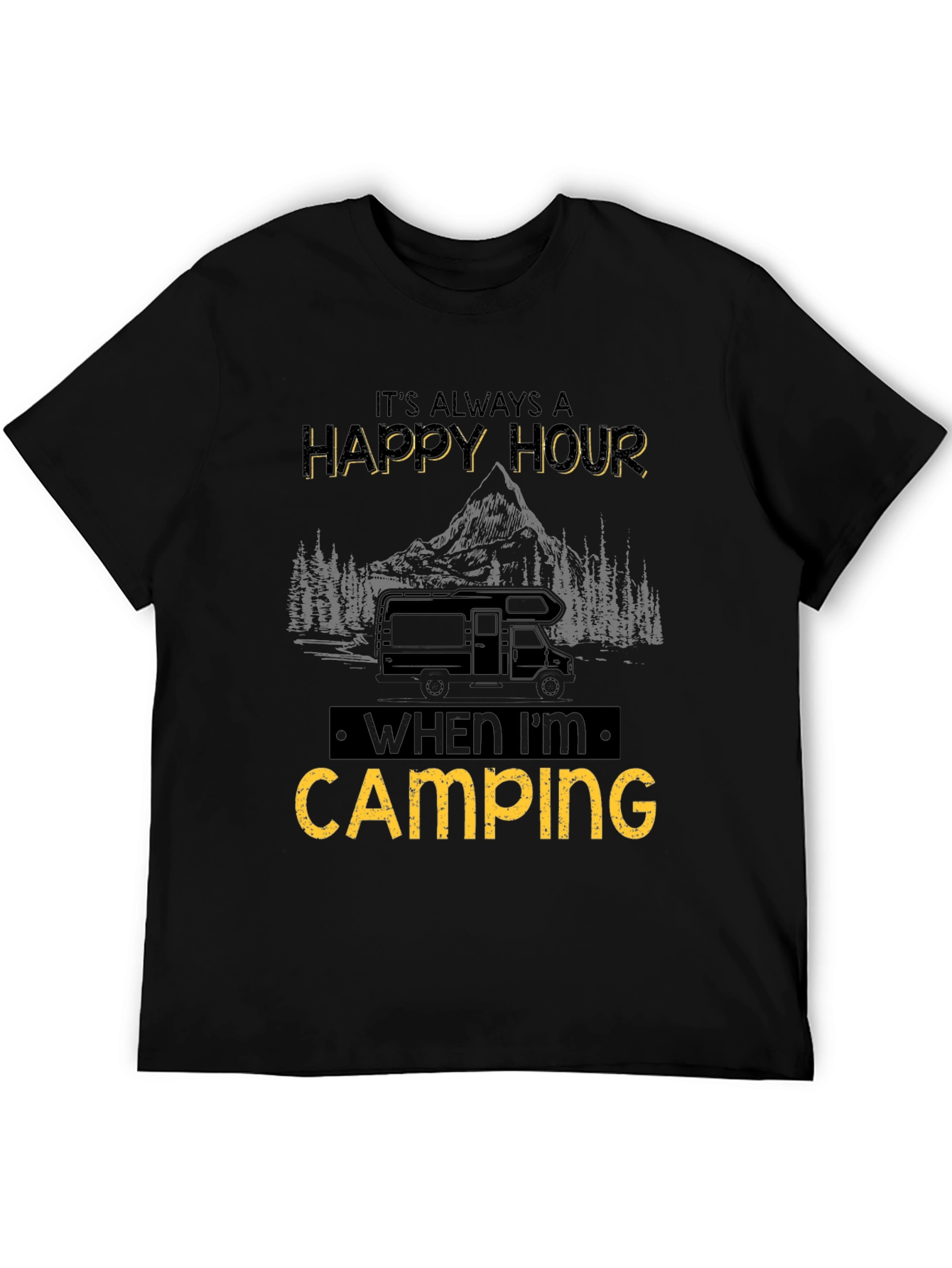Happy Hour Camping Graphic Tee