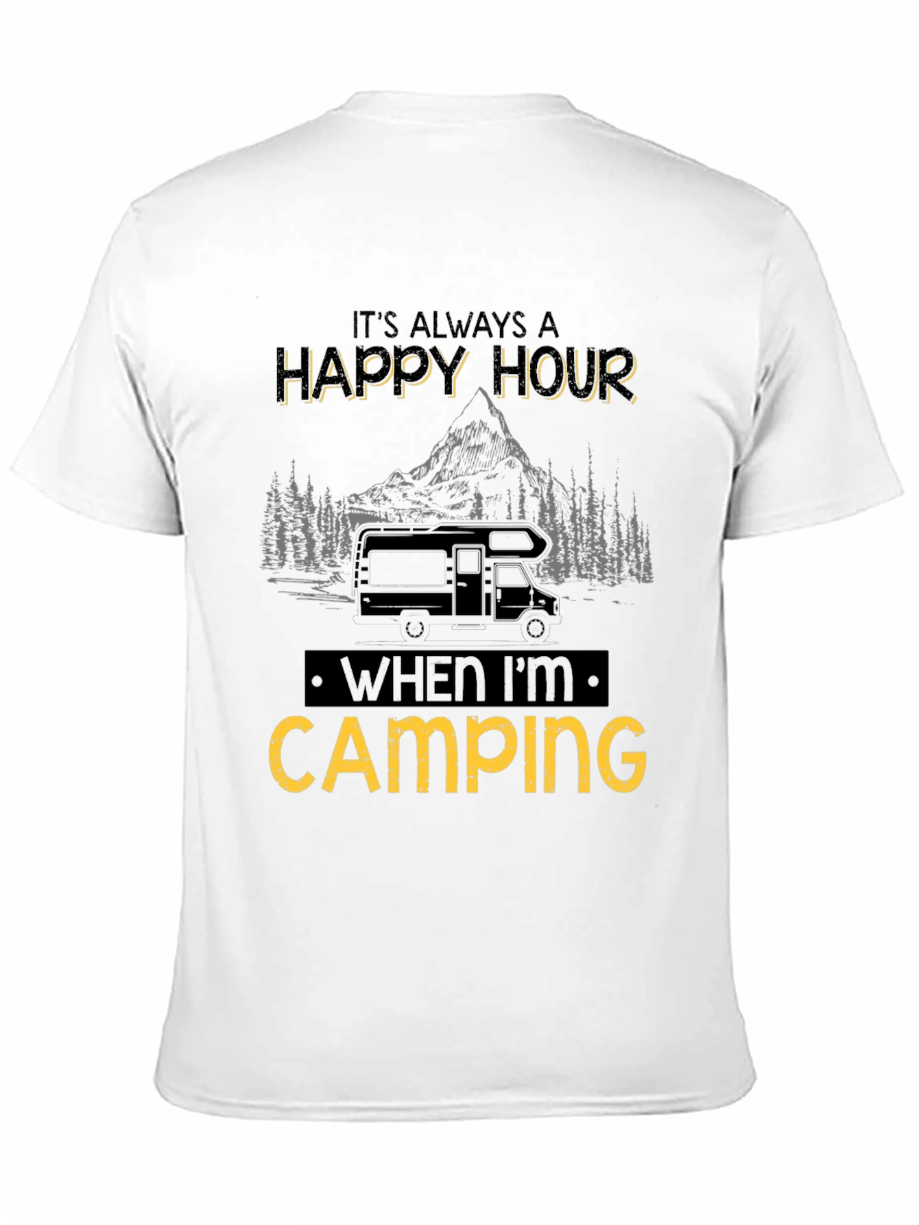Happy Hour Camping Graphic Tee