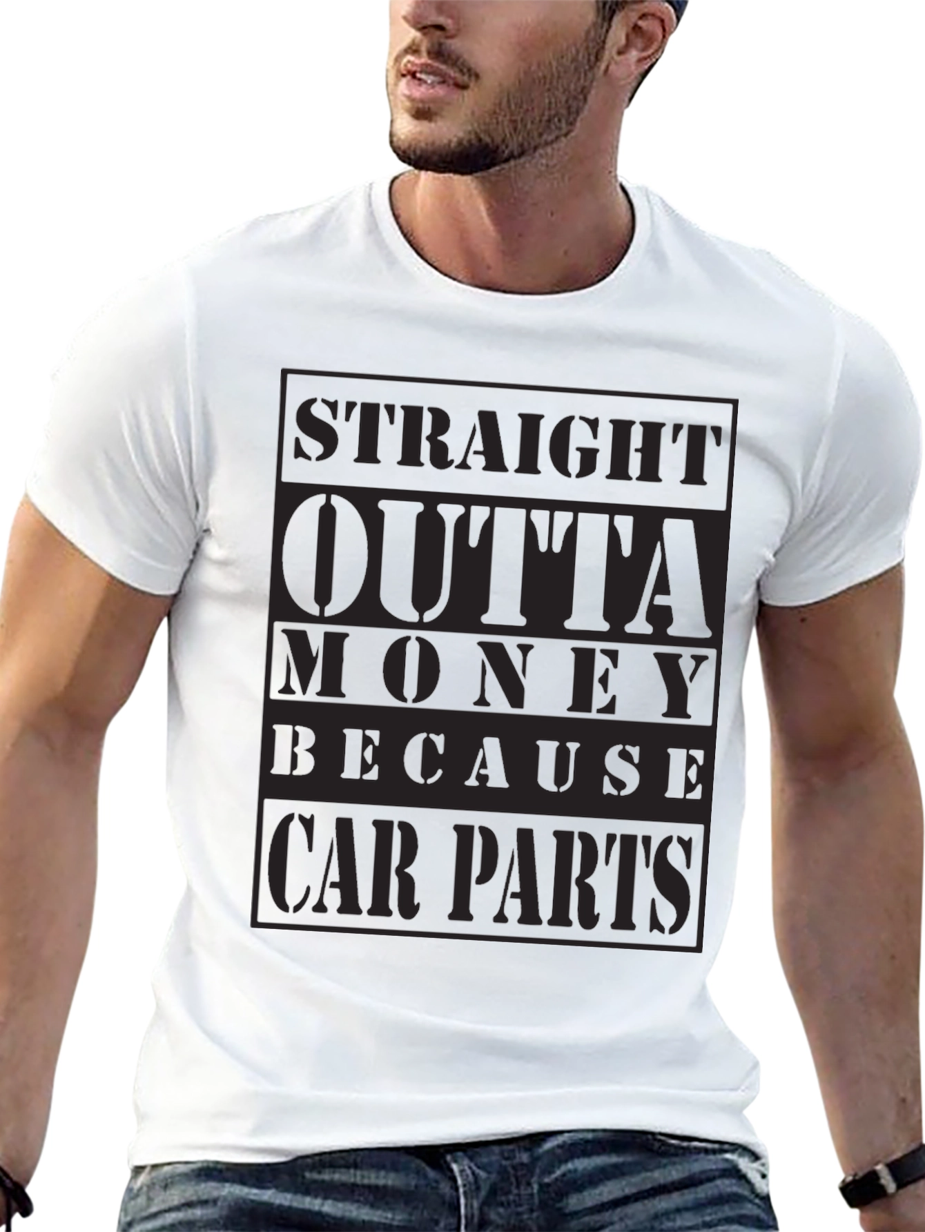 Straight Outta Money Car Parts T-Shirt