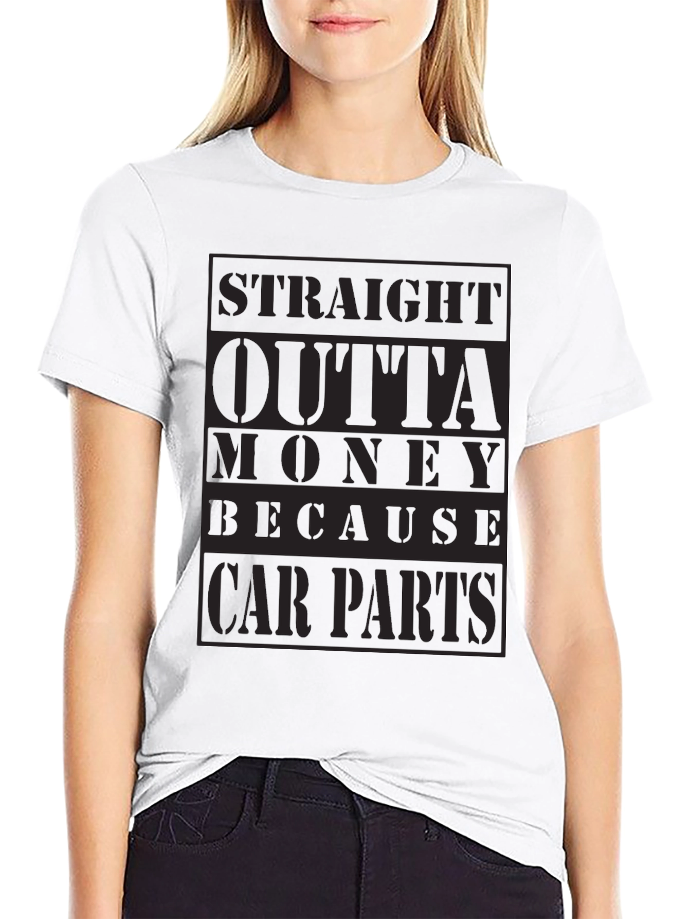 Straight Outta Money Car Parts T-Shirt