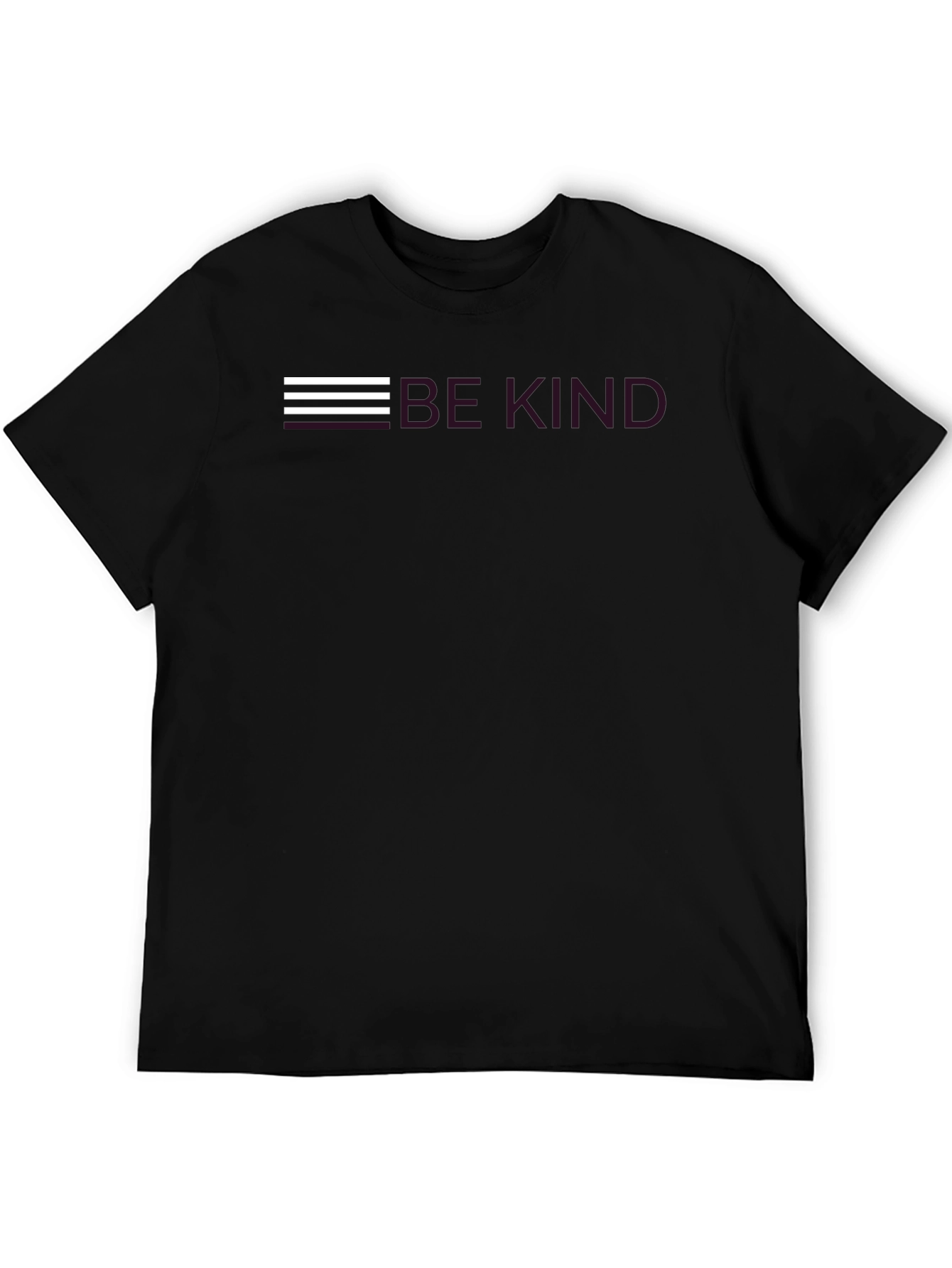 Be Kind Graphic Tee - Black Crew Neck