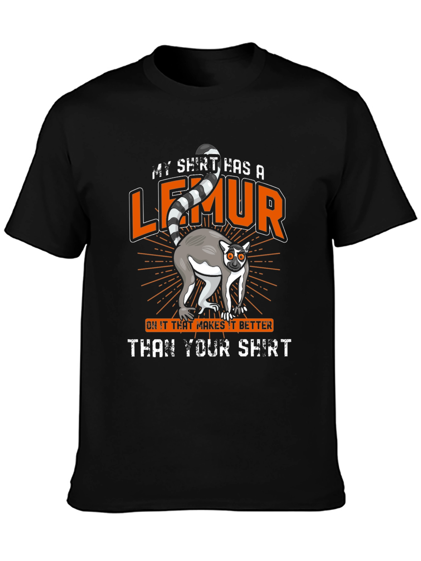Lemur Graphic T-Shirt - Funny Animal Tee