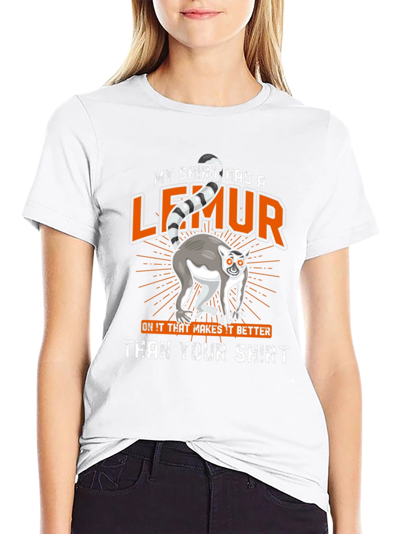 Lemur Graphic T-Shirt - Funny Animal Tee