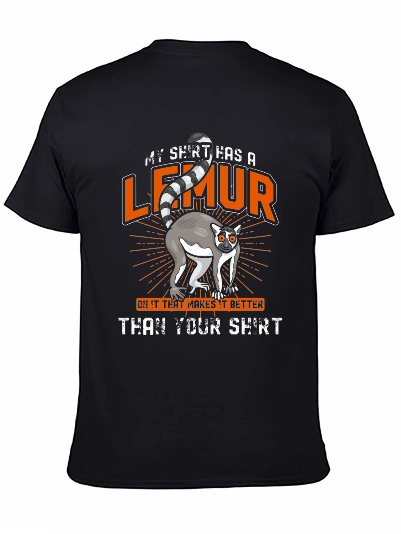 Lemur Graphic T-Shirt - Funny Animal Tee
