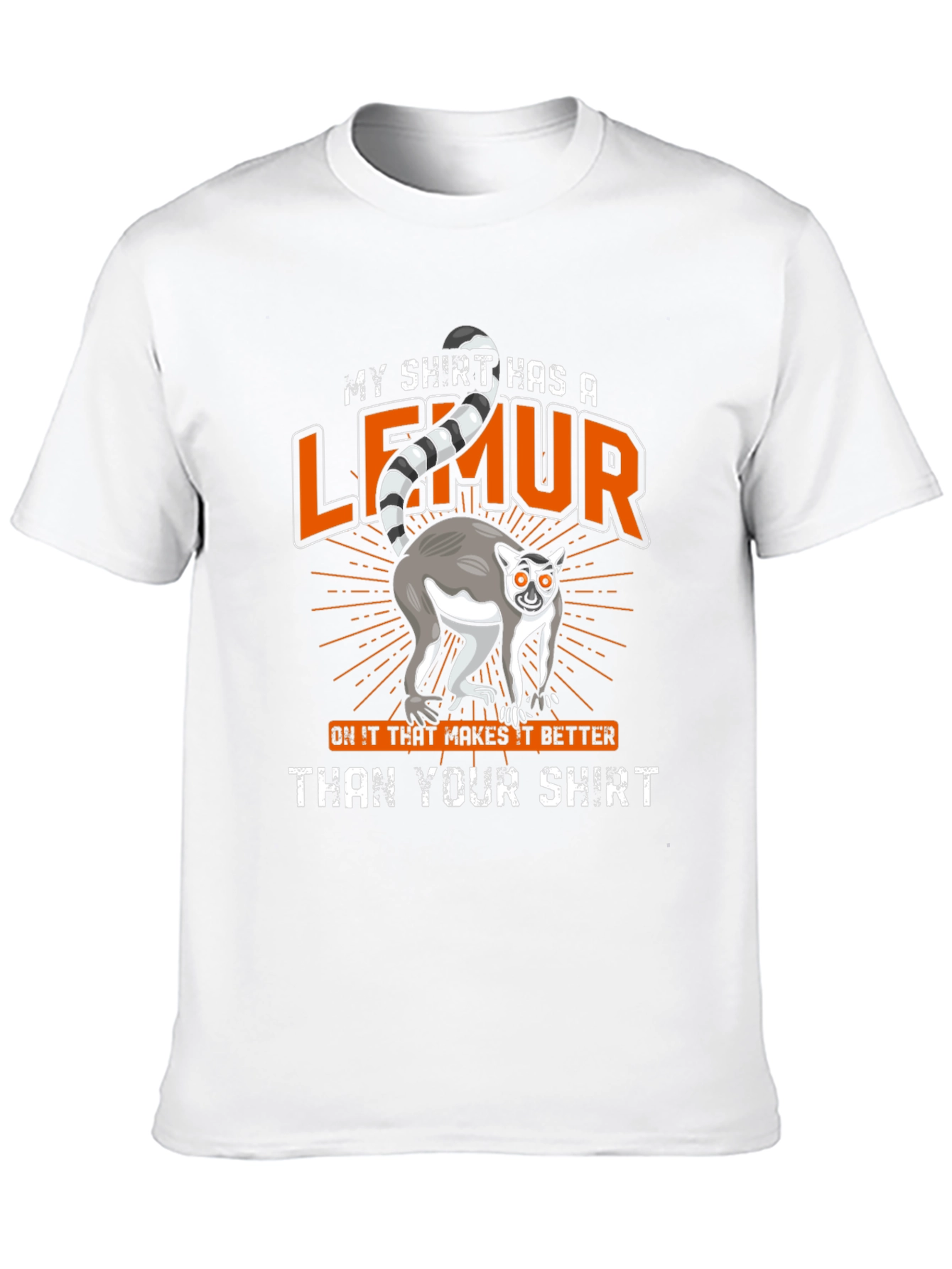 Lemur Graphic T-Shirt - Funny Animal Tee