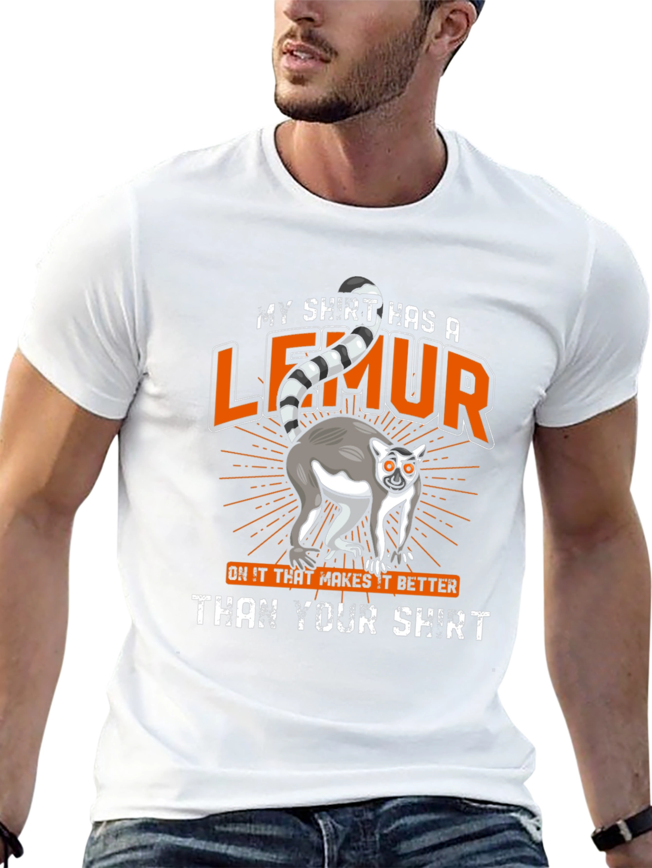 Lemur Graphic T-Shirt - Funny Animal Tee