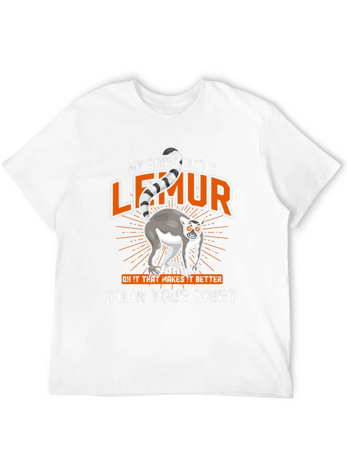 Lemur Graphic T-Shirt - Funny Animal Tee