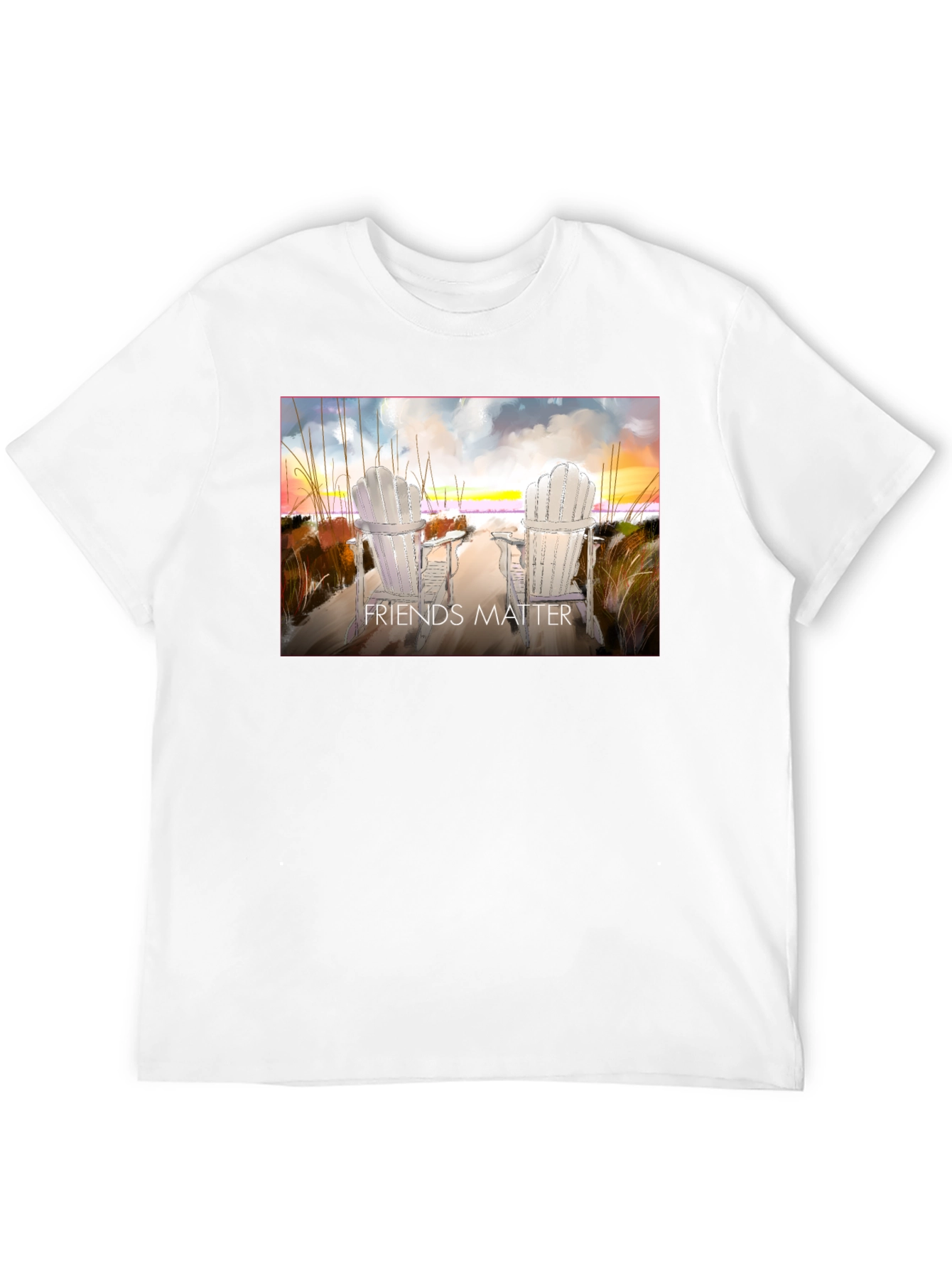 Friends Matter Beach Chair T-Shirt
