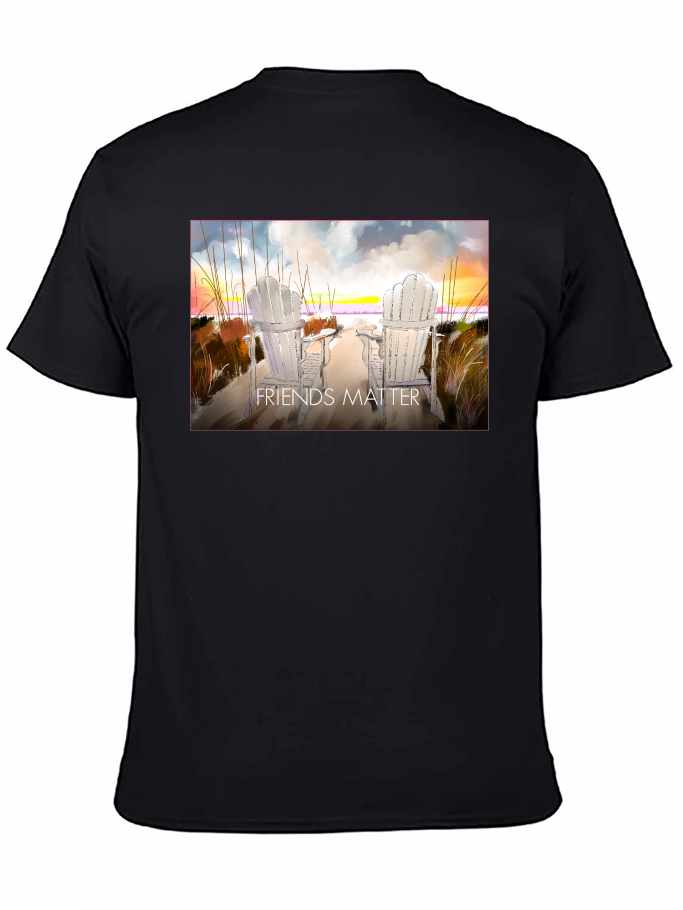 Friends Matter Beach Chair T-Shirt