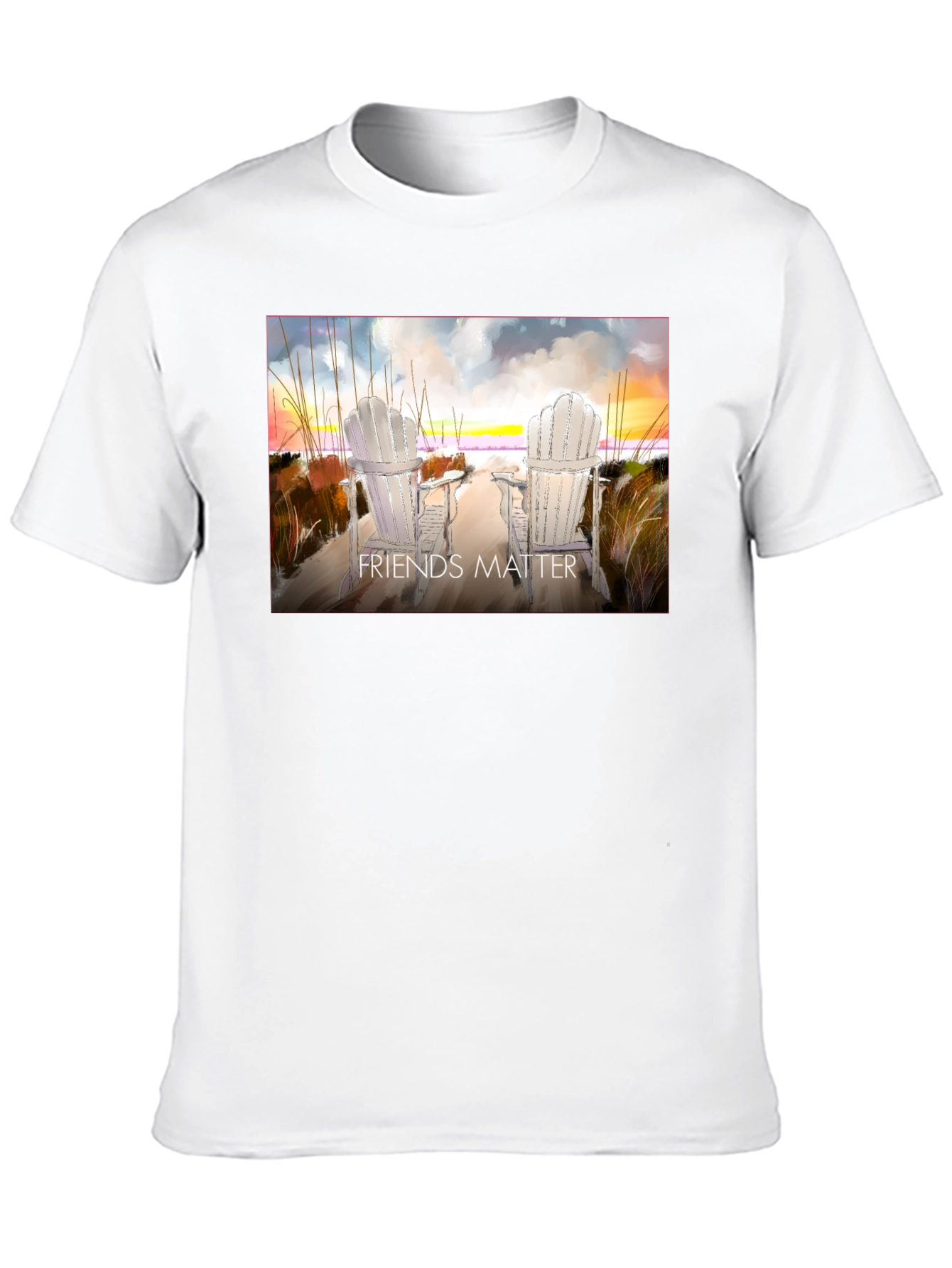 Friends Matter Beach Chair T-Shirt