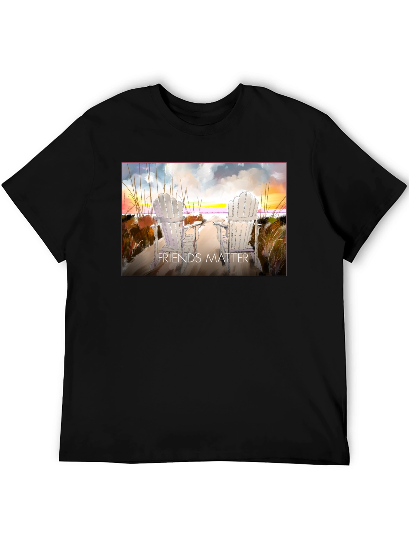 Friends Matter Beach Chair T-Shirt