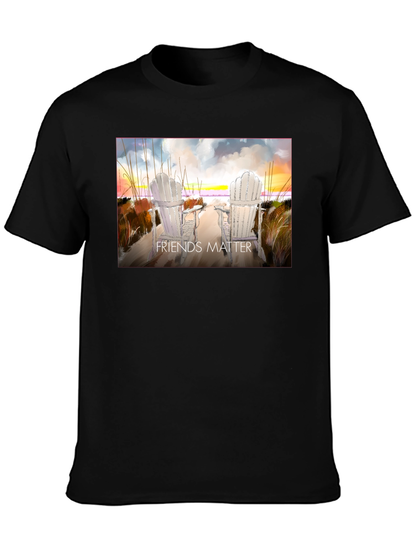 Friends Matter Beach Chair T-Shirt