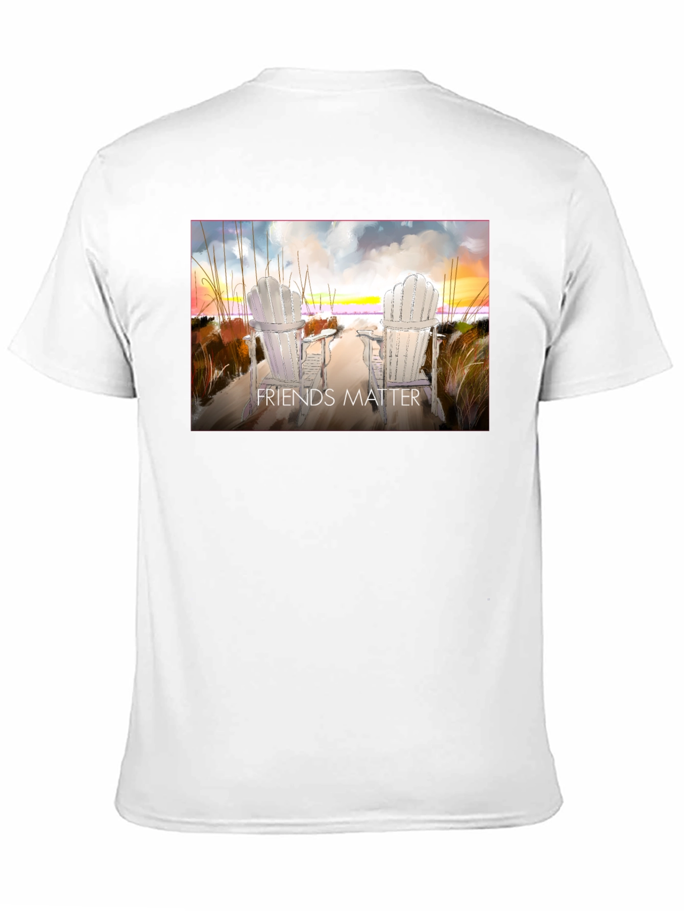Friends Matter Beach Chair T-Shirt