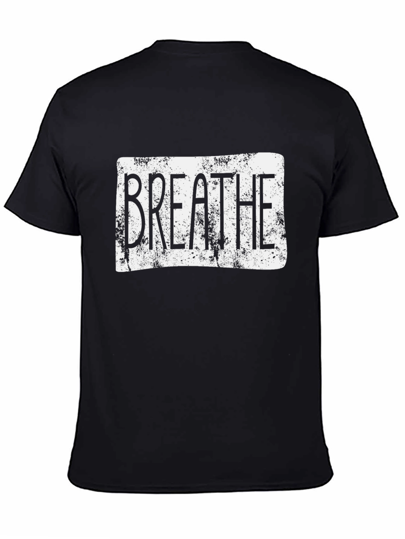 Breathe Graphic T-Shirt - Black Casual Tee