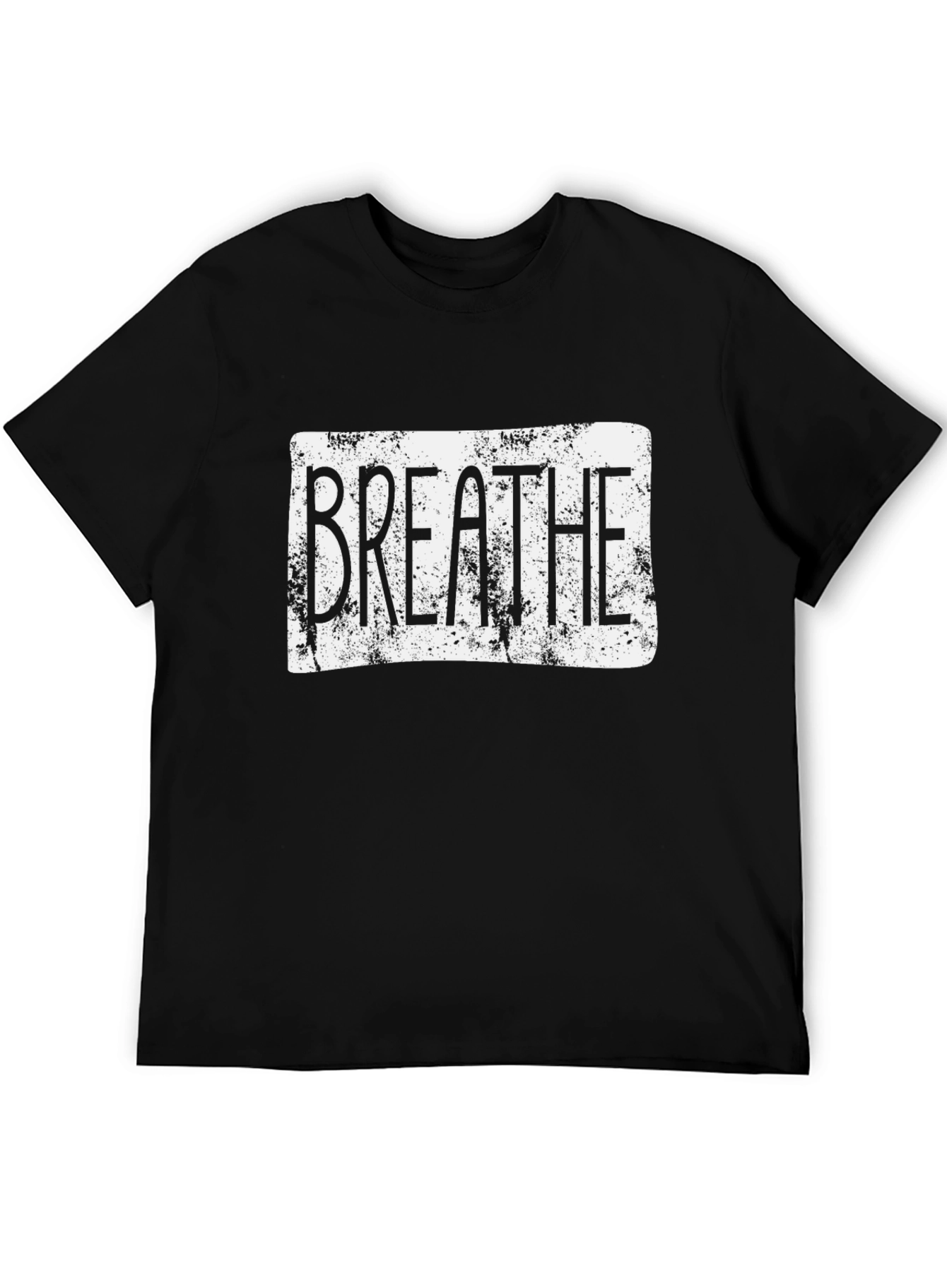 Breathe Graphic T-Shirt - Black Casual Tee