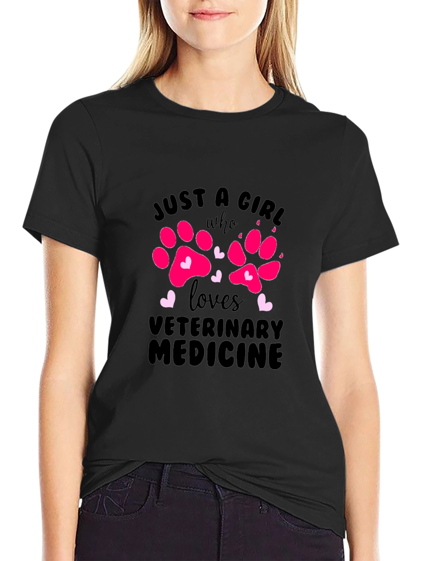 Just a Girl Who Loves Veterinary Medicine T-Shirt