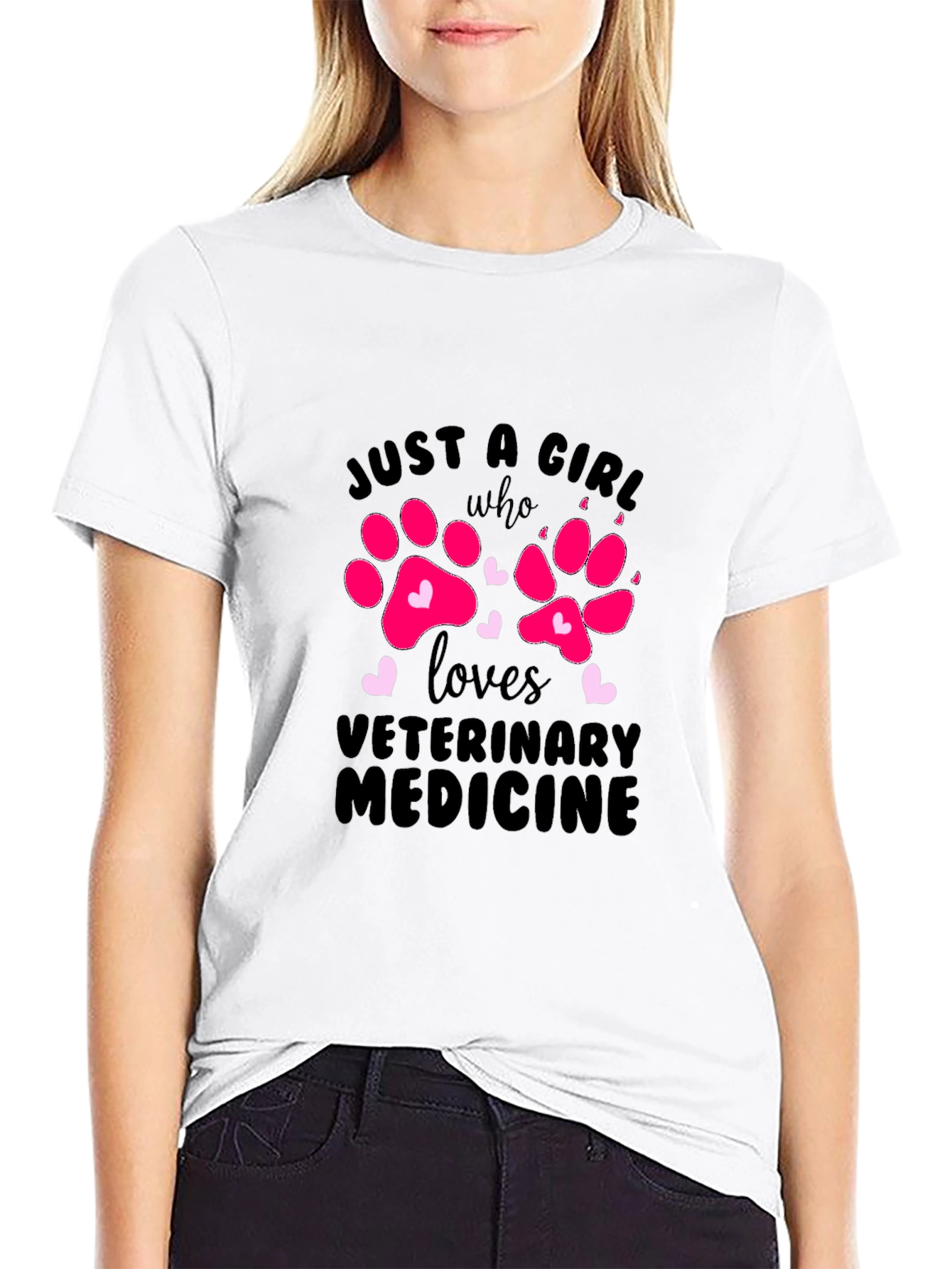 Just a Girl Who Loves Veterinary Medicine T-Shirt