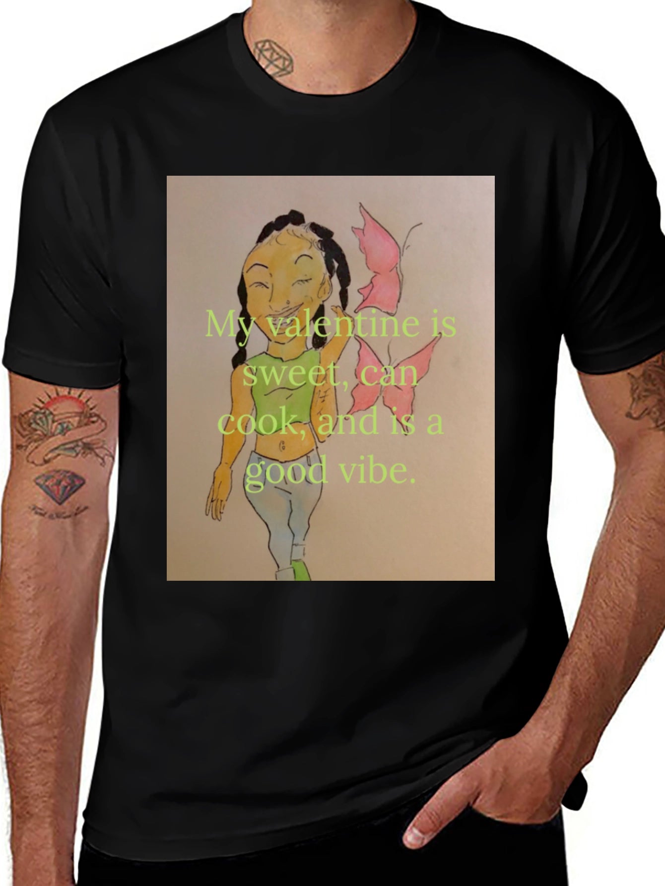 Sweet Valentine T-Shirt - Good Vibes