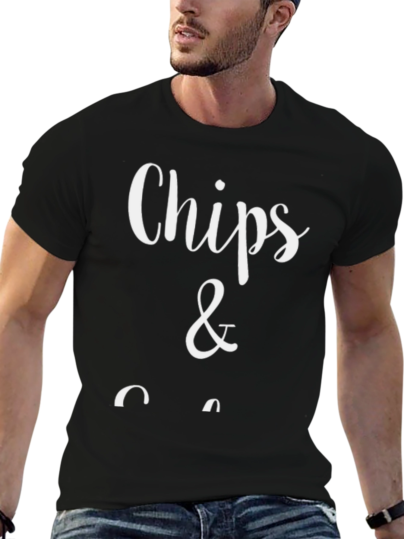 Chips and Gravy Black T-Shirt